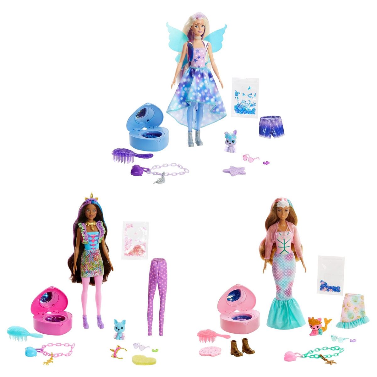 Barbie Fashionista Color Reveal Moda de Fantasía