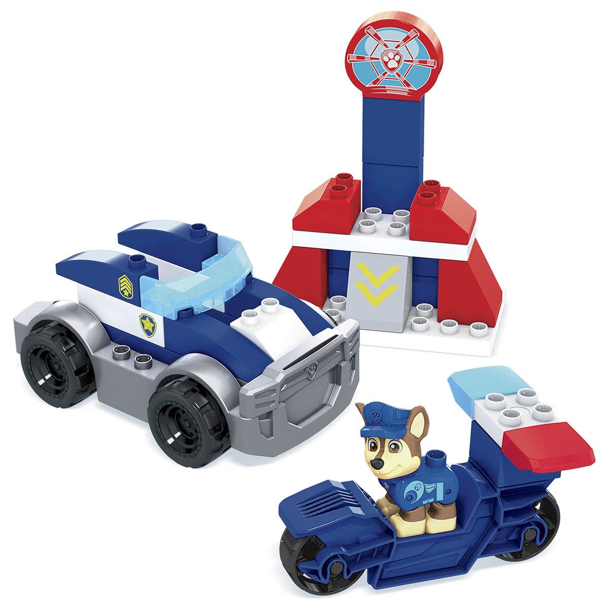Mega Bloks Paw Patrol, Auto de Policía de Chase, Juguete de construcción
