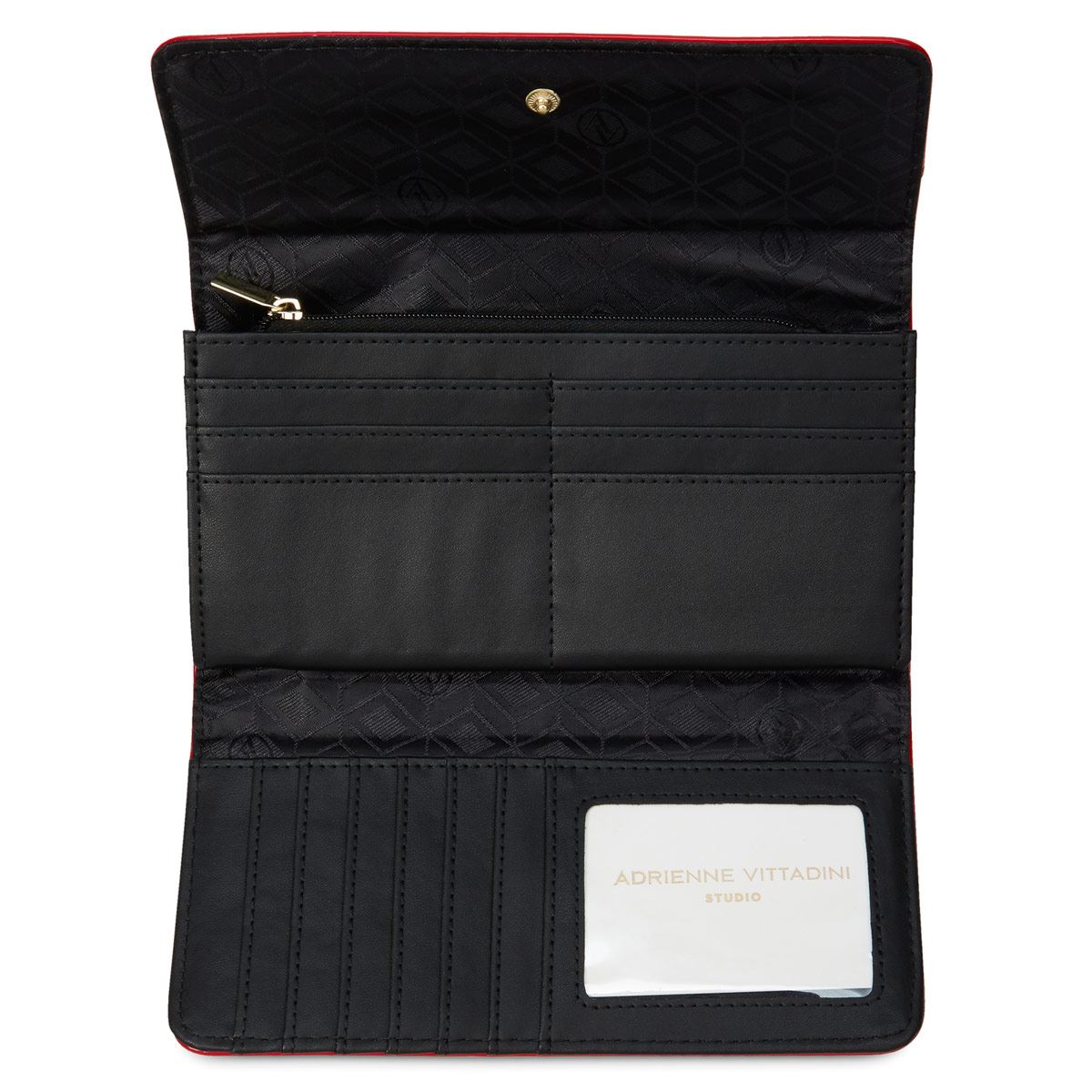 Portefeuille Embrayage Adrienne Vittadini - Bleu Métallisé, Miroir, Neuf Avec étiquettes, Style Clutch