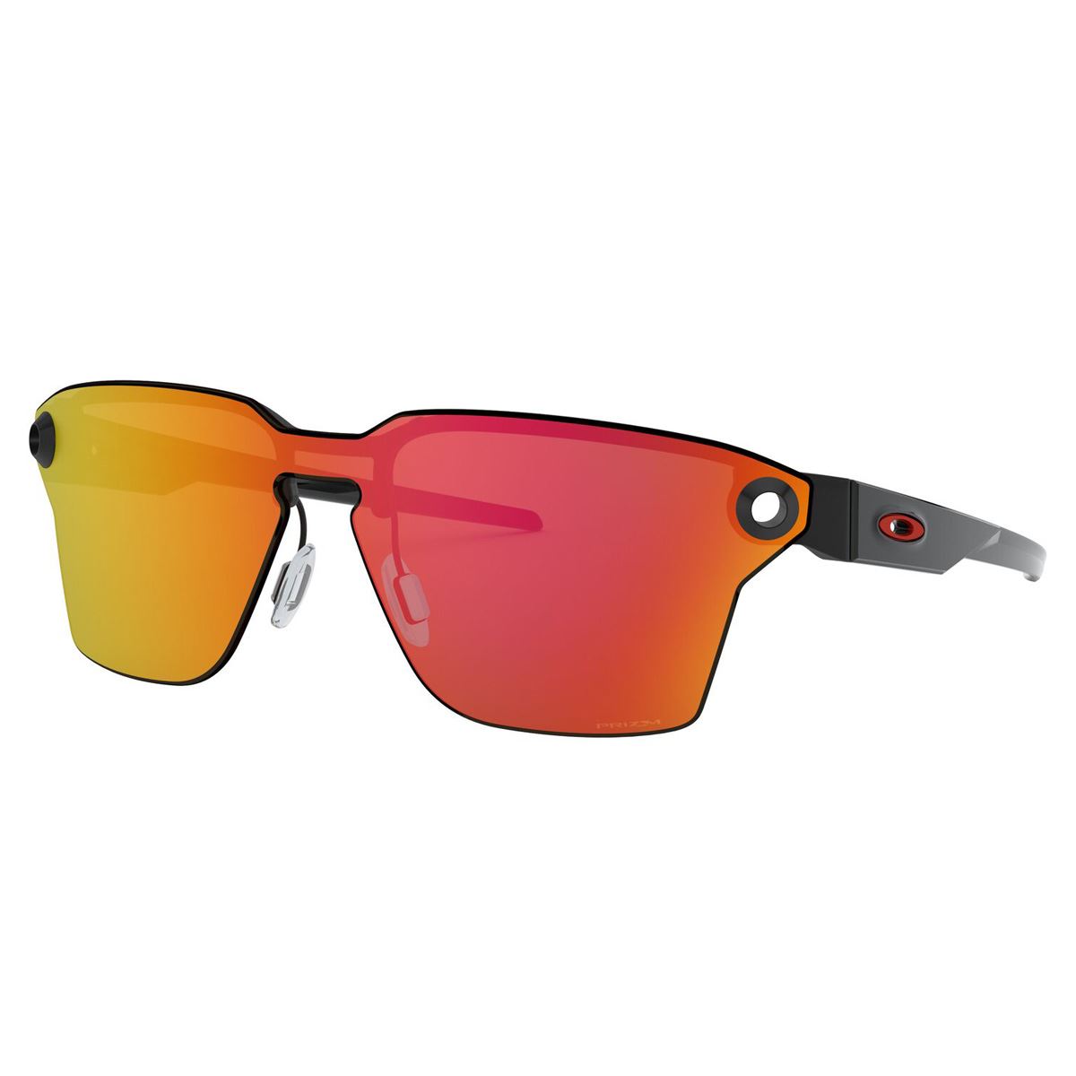 Lentes solares Oakley lugplate prizm rojo espejeado armazón negro
