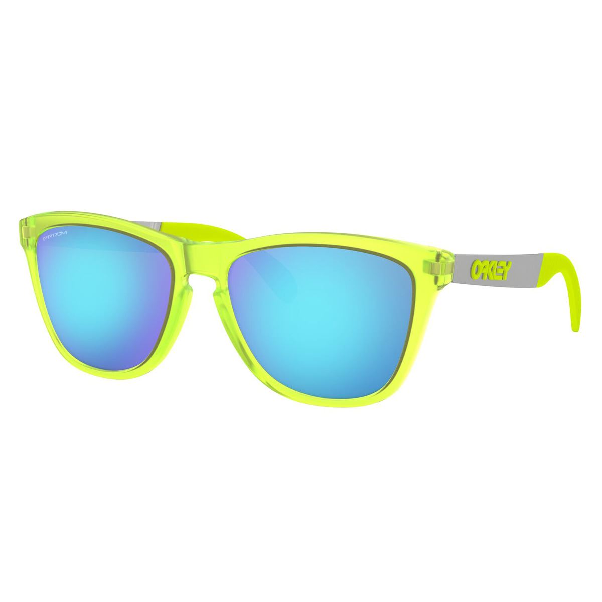 Lentes solares Oakley frogskins mix prizm azul espejeado armazón verde