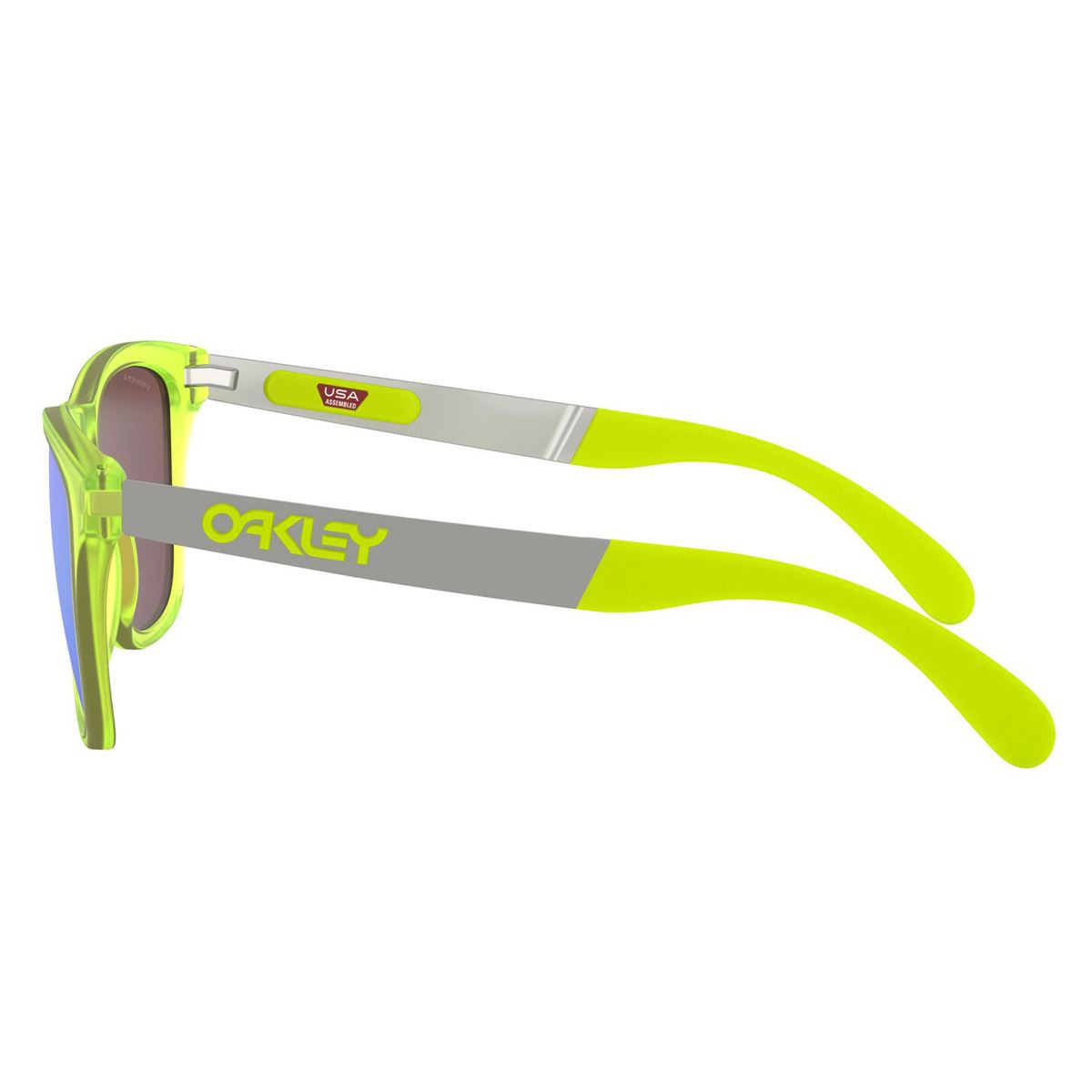 Lentes solares Oakley frogskins mix prizm azul espejeado armazón verde