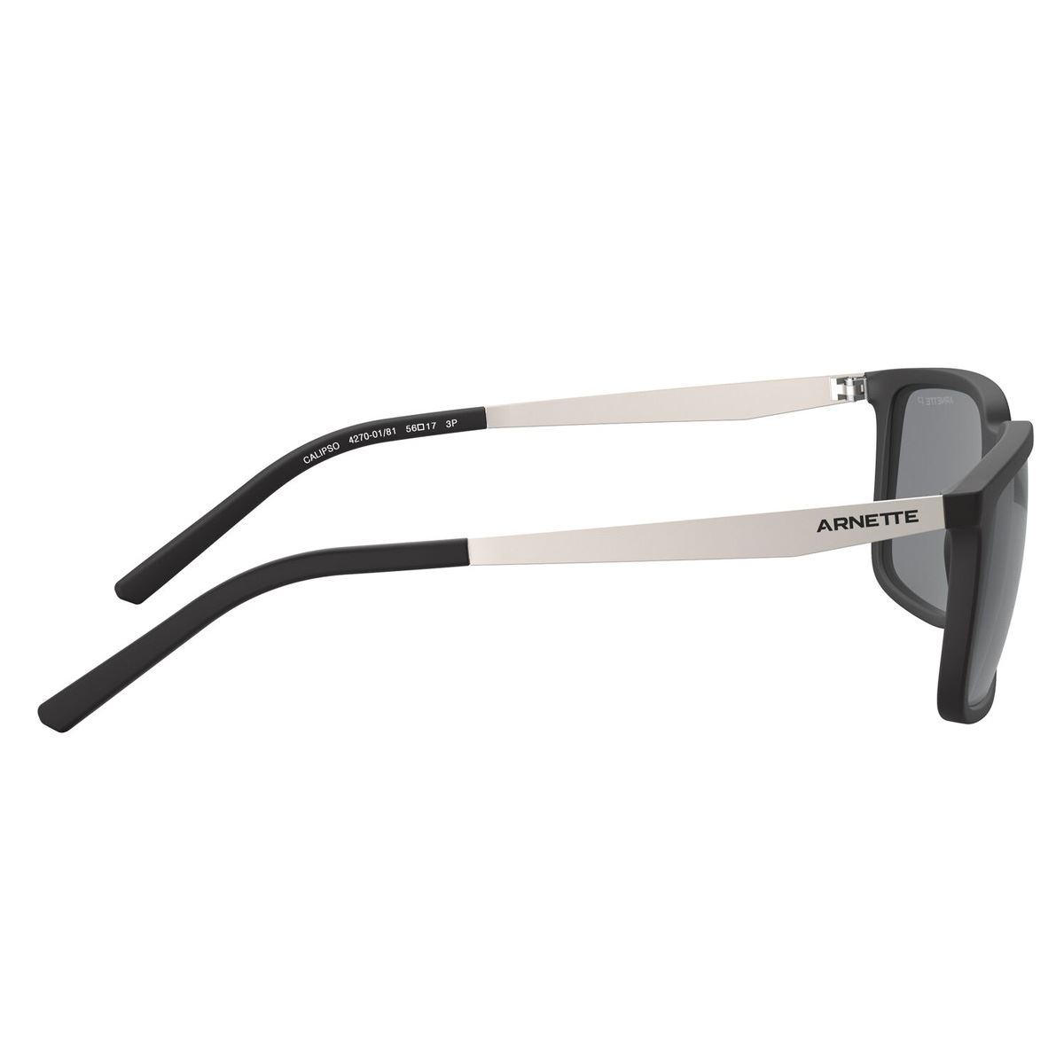 Lente Solar Arnette Calipso Gris Nylon Grafito Negro