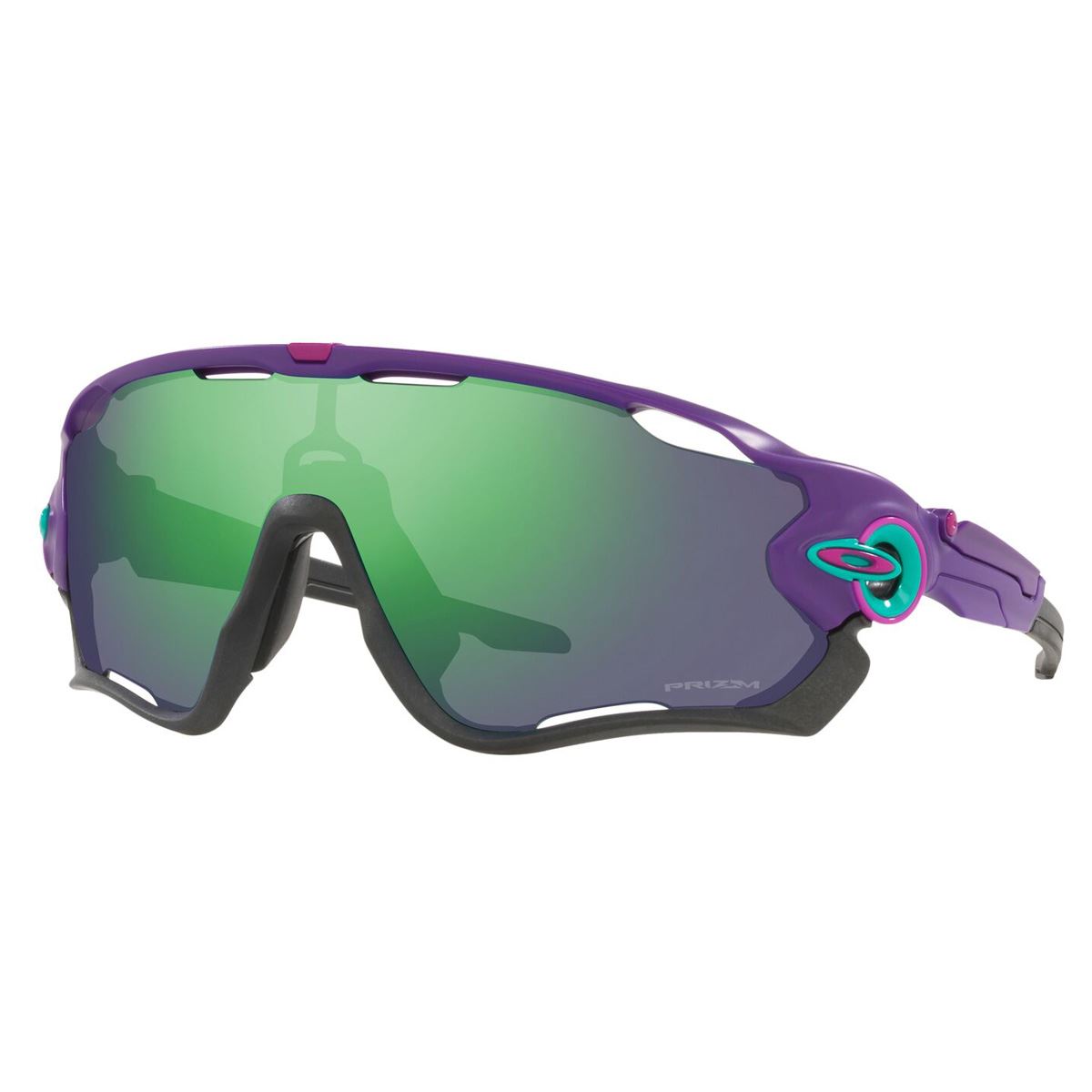 Lente Solar Oakley Jawbreaker Prizm Espejeado Verde Nylon Violeta