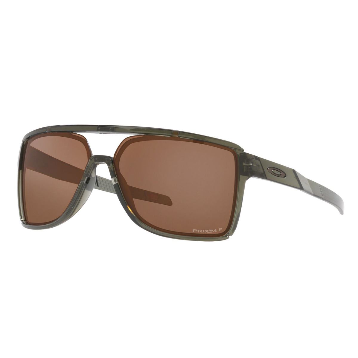 Lente Solar Oakley Castel Prizm Polarizado Gris en Nylon Verde