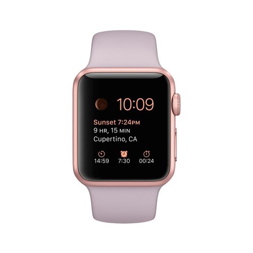 Apple Watch Caja de aluminio color oro rosa de 38 mm
