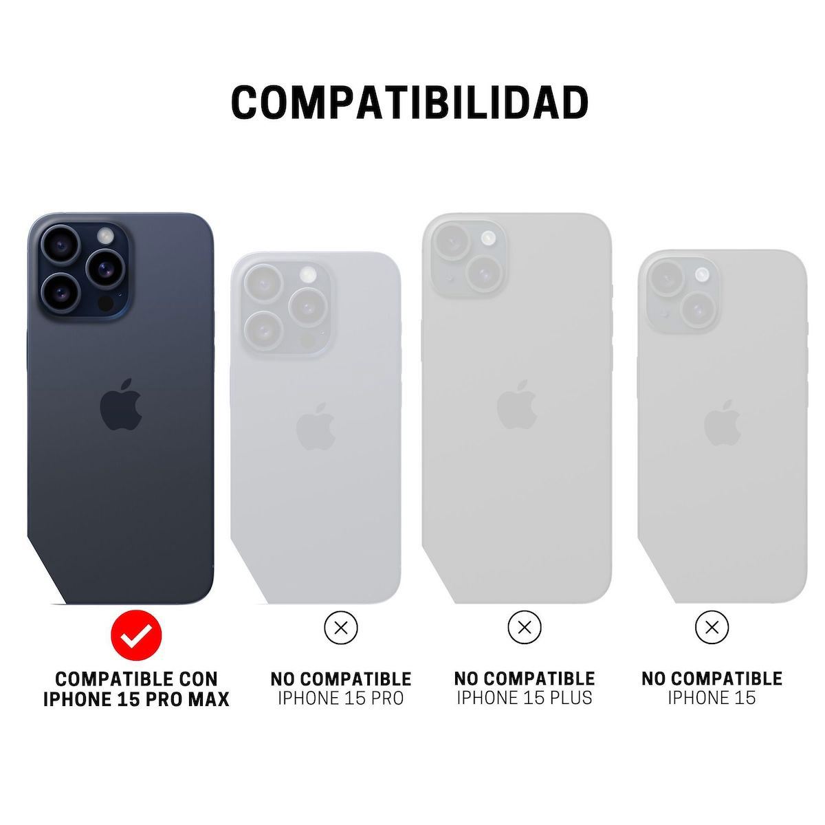 Funda iphone 15 Pro Max transparente con Magsafe