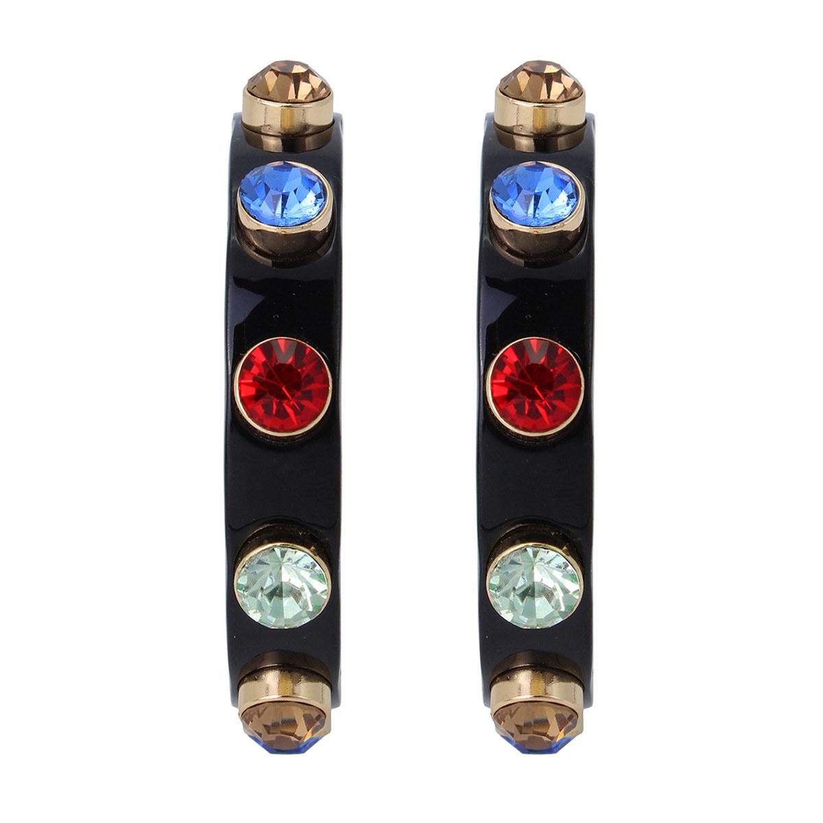 Aretes de Acero Negro tipo  arracada STEVE MADDEN