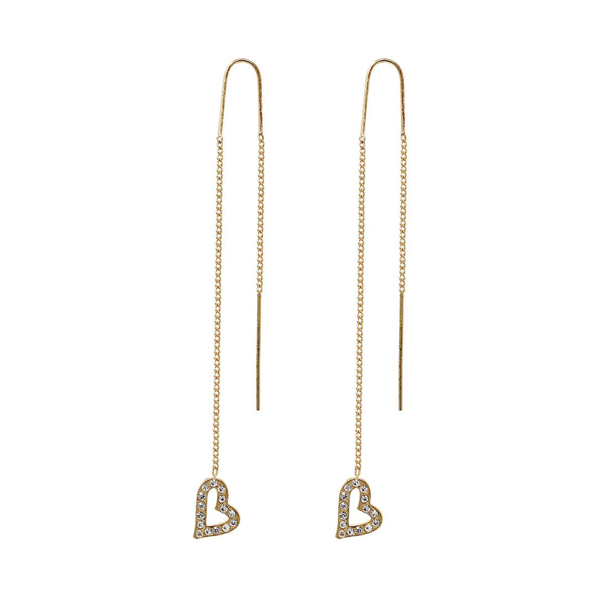 Aretes de Acero Dorado tipo  anzuelo STEVE MADDEN