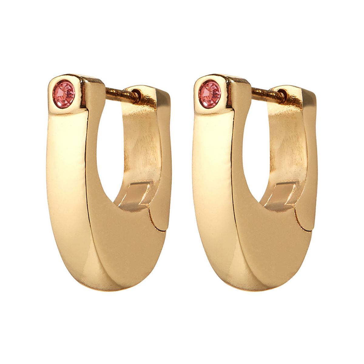 Aretes Dorado Coach De Silueta Arracadas