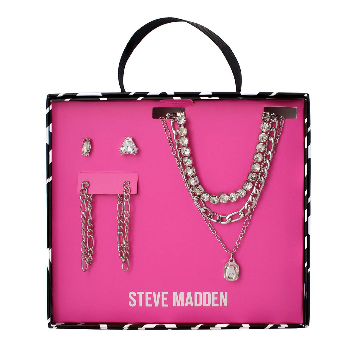 Box set plata marca Steve Madden detalle niveles