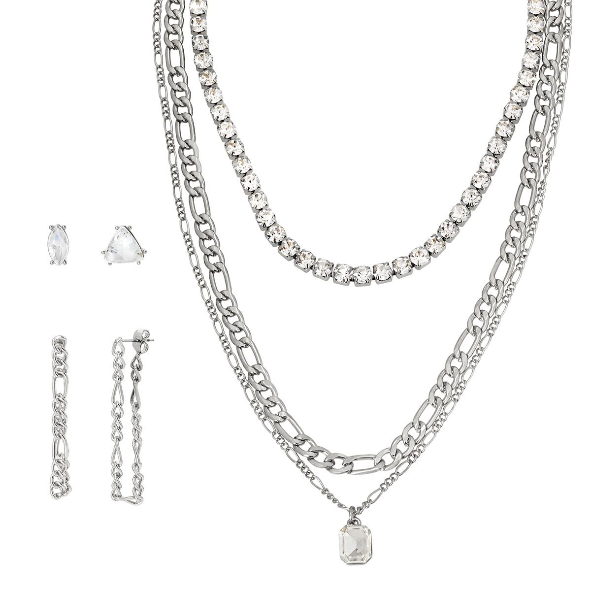 Box set plata marca Steve Madden detalle niveles