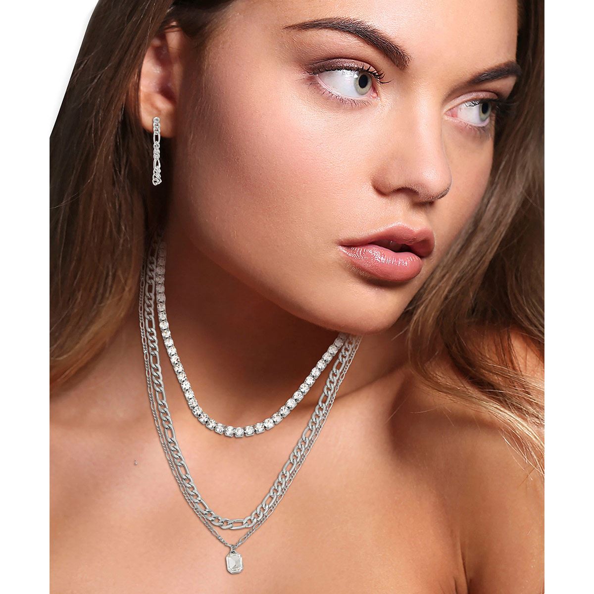 Box set plata marca Steve Madden detalle niveles