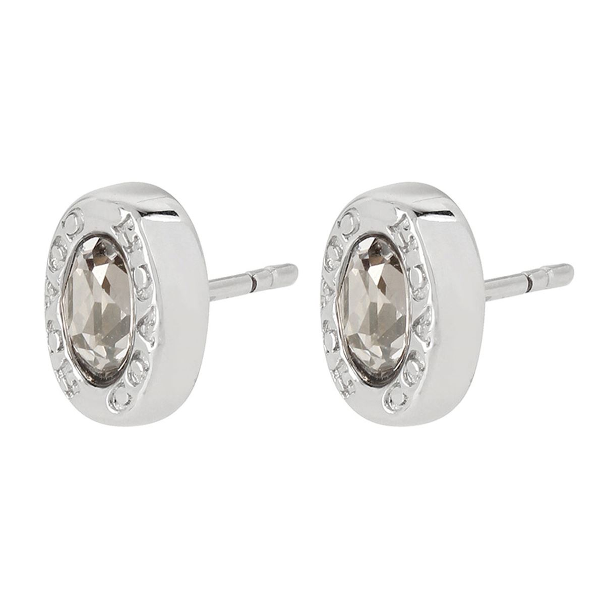 Aretes Coach Color Plateado