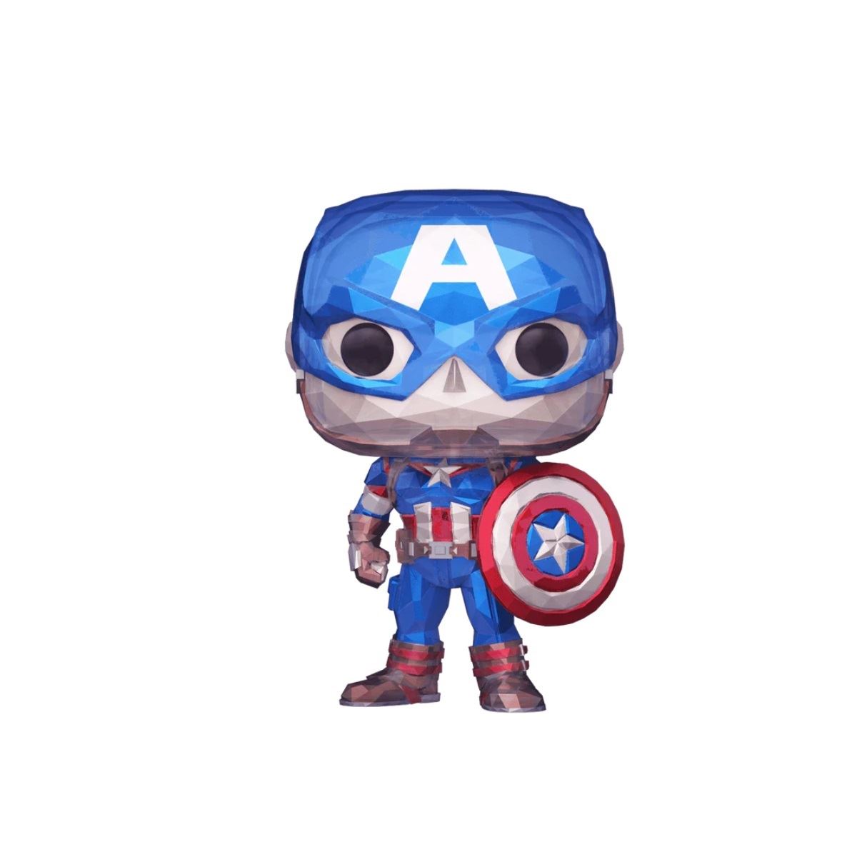 Funko Pop Marvel Disney 100 Capitán América Facetado Exclusivo Funko Shop