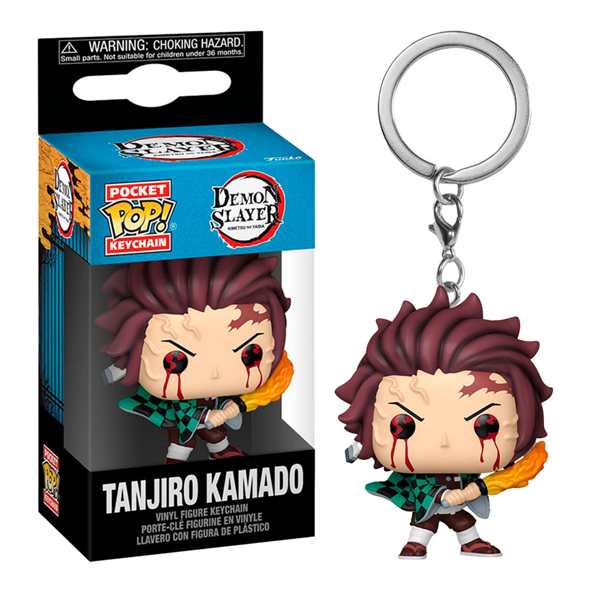Funko Pop Keychain Demon Slayer Tanjiro Respiracion Solar Llavero