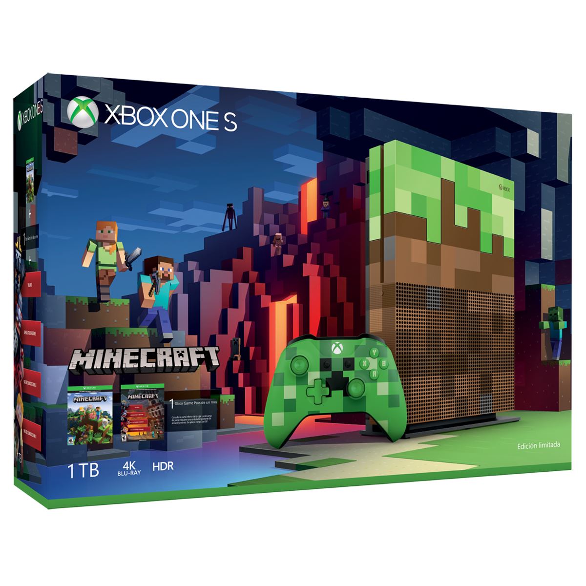 Consola Xbox One 1TB Minecraft Edition