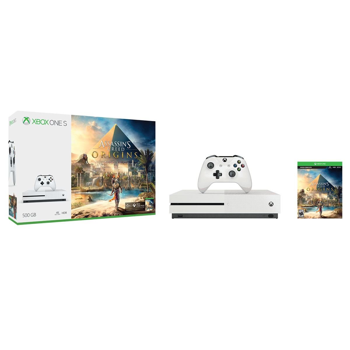 Consola Xbox1 S 500GB Assasins Creed Origins