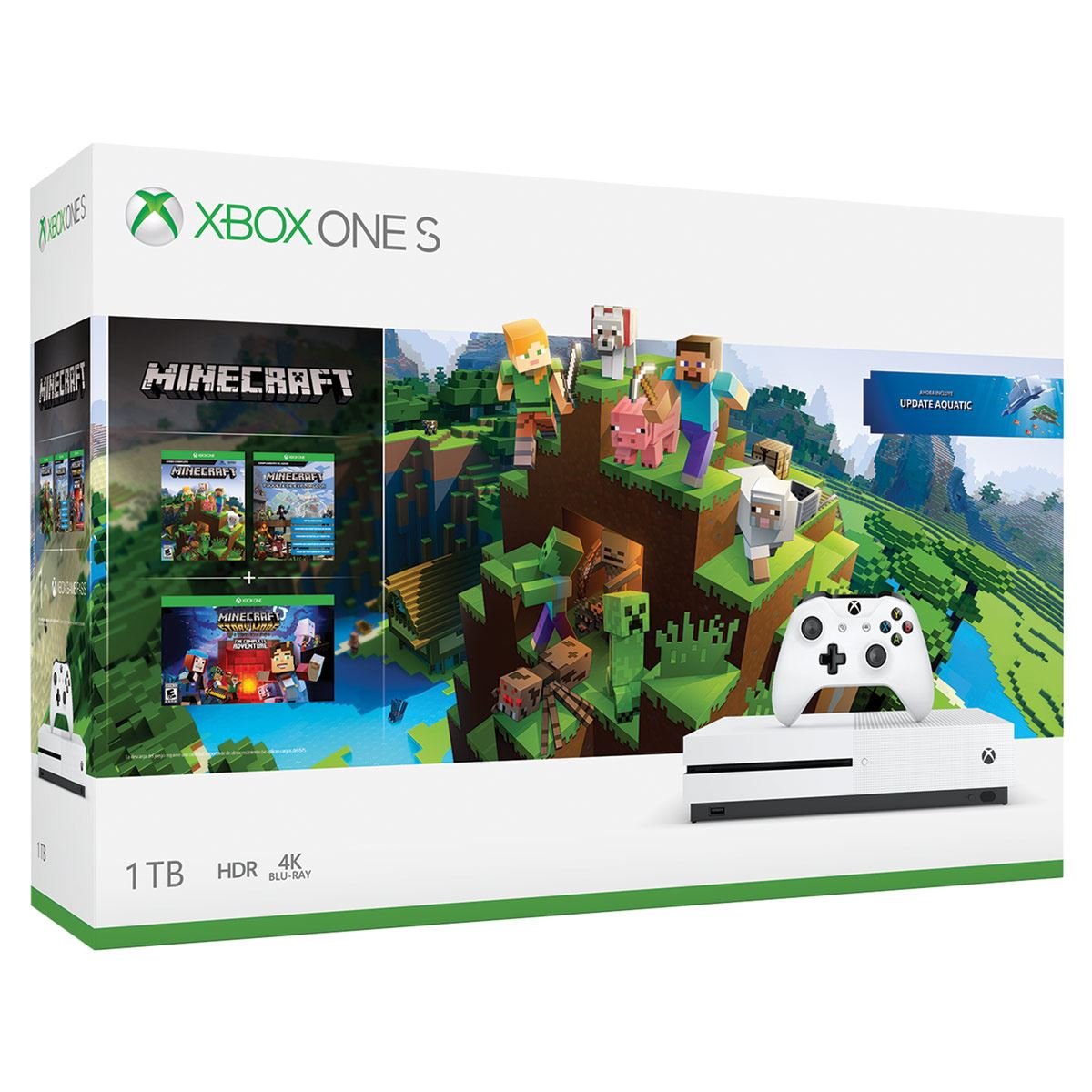 Consola Xbox One S de 1TB &#43; Minecraft
