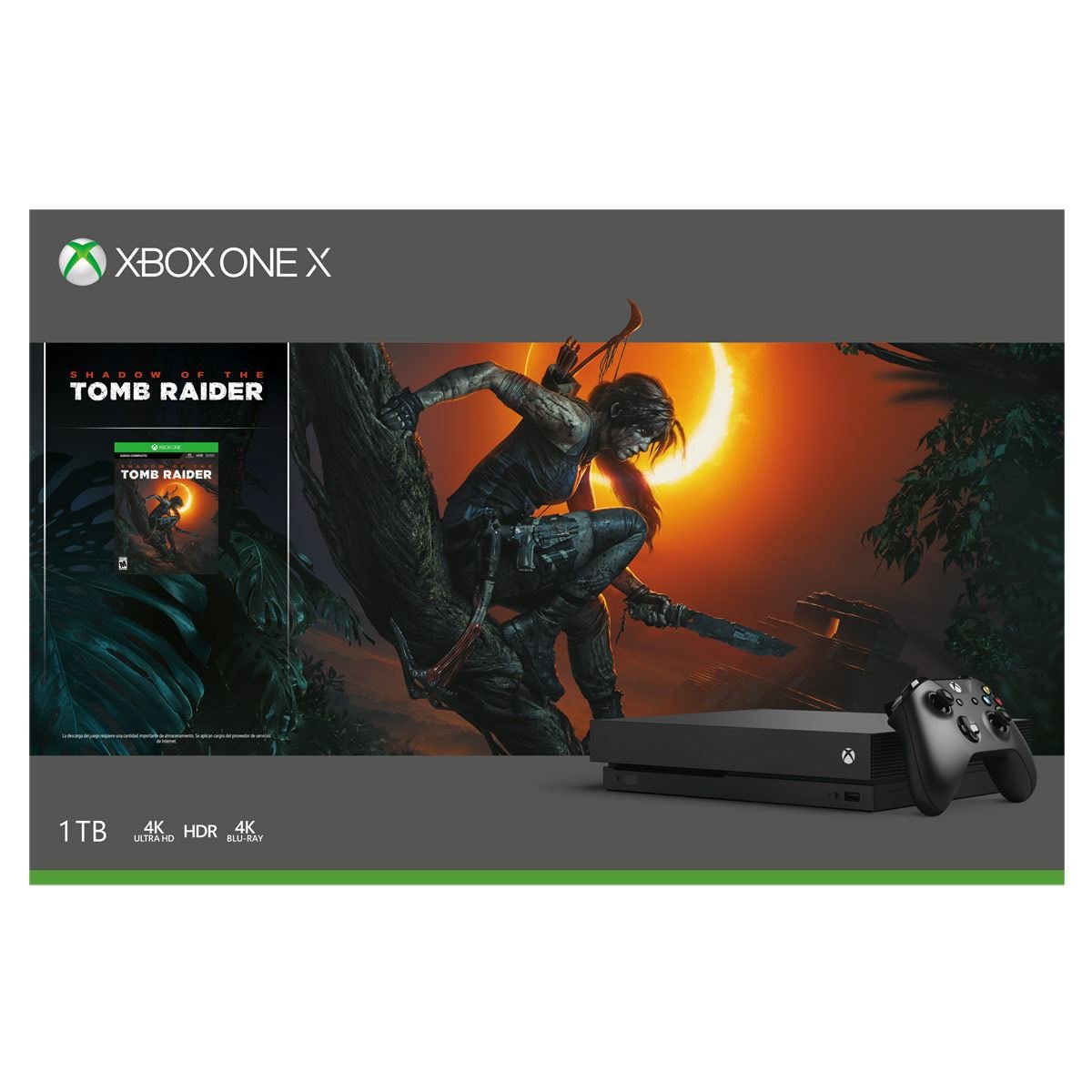 Consola Xbox One X 1TB Shadow Of The Tomb Raider