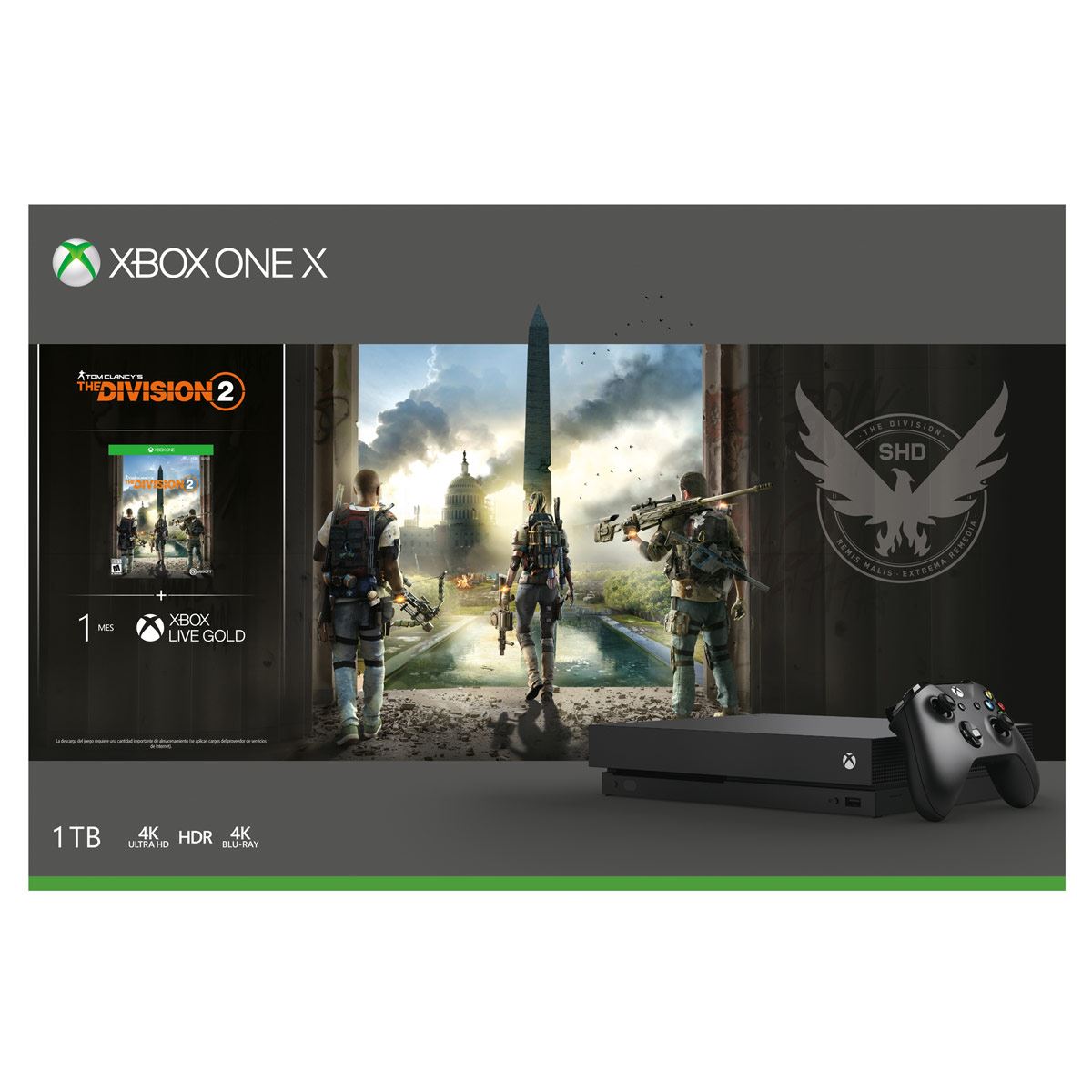 Preventa Consola Xbox One X 1TB The Division