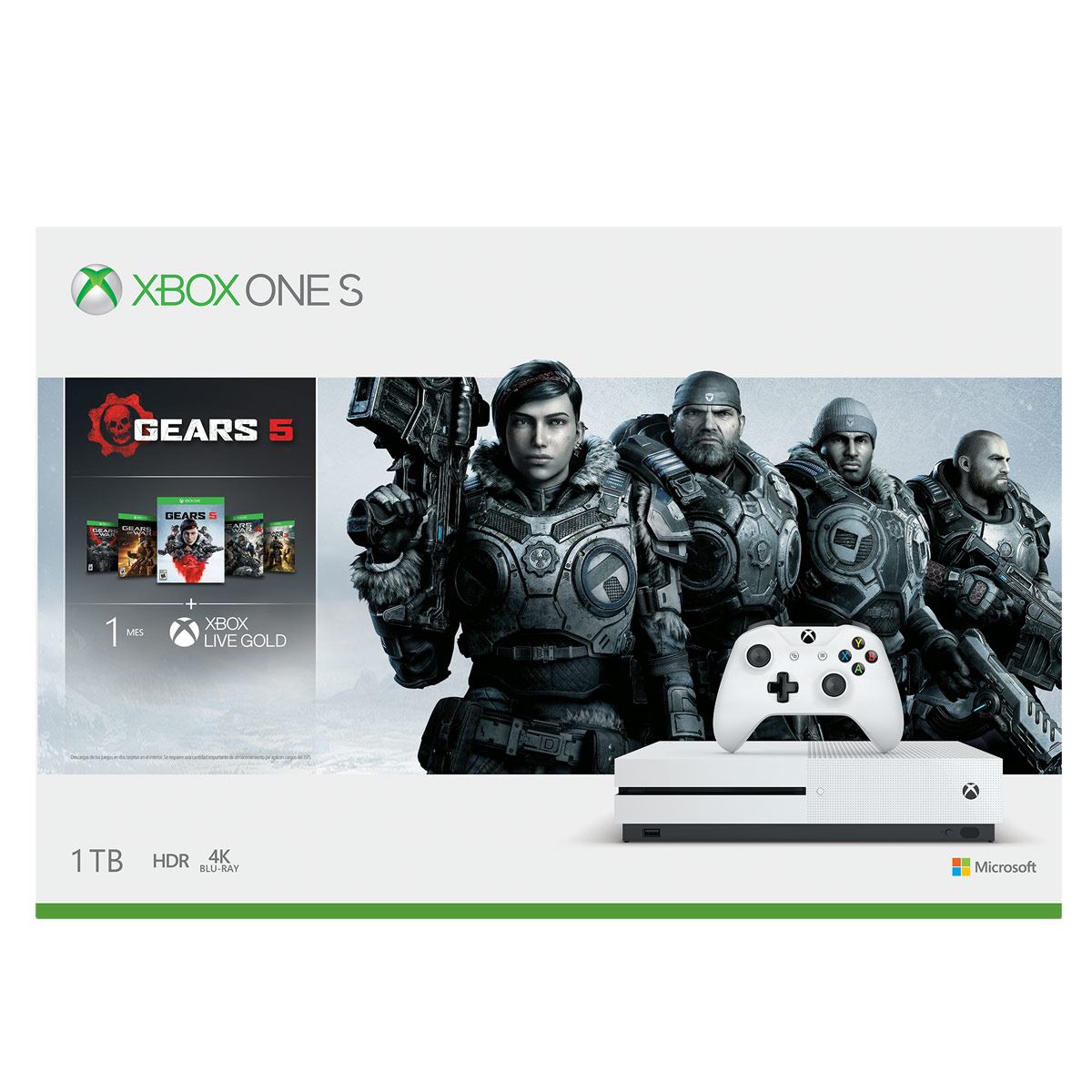 Consola Xbox One S 1TB Gears 5