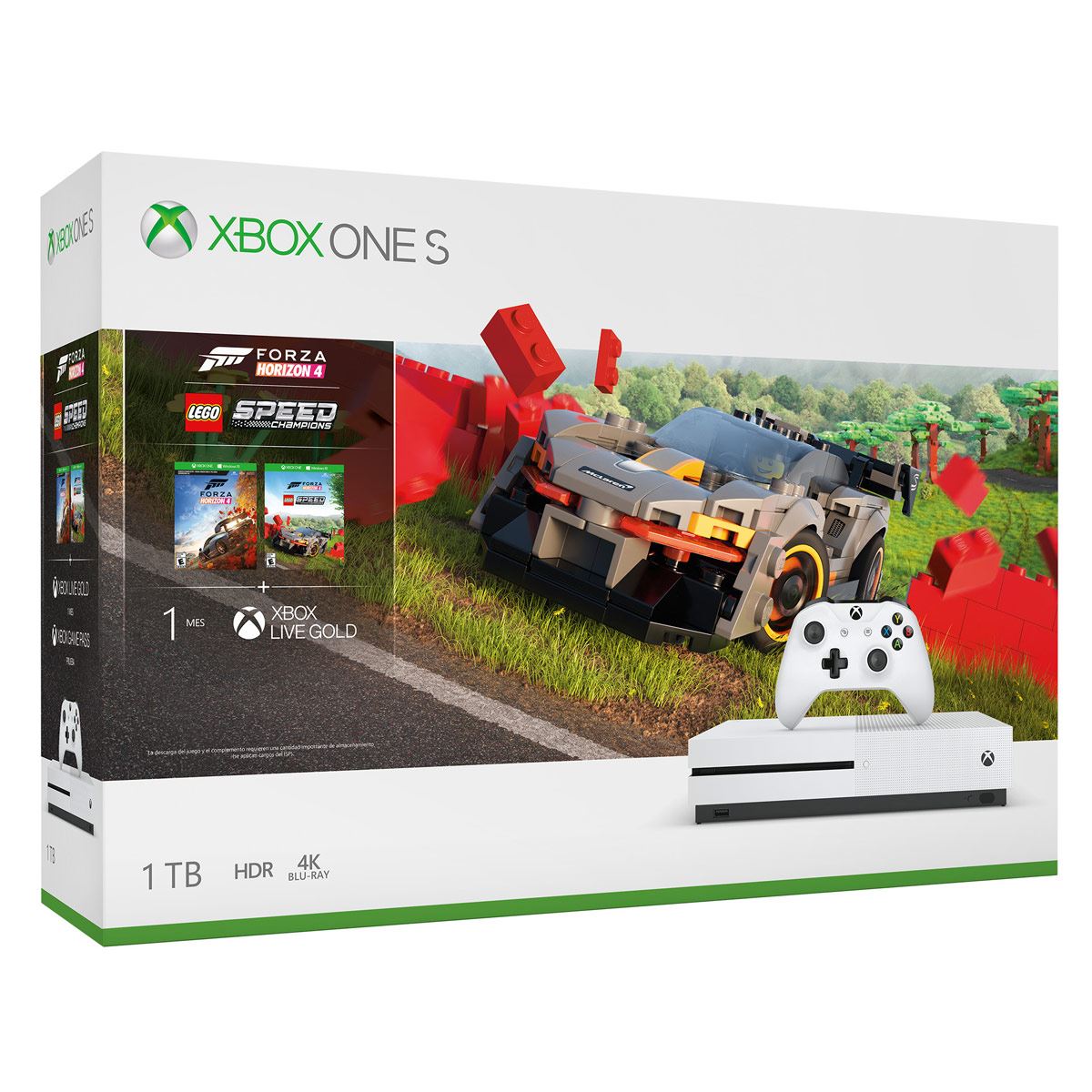 Consola Xbox One S Forza Horizon 4 y Forza Lego SC
