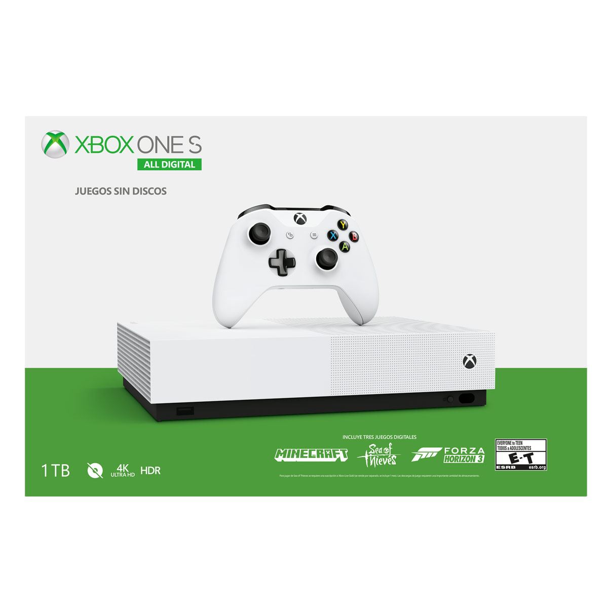 Consola Xbox One S Blanco All Digital 2