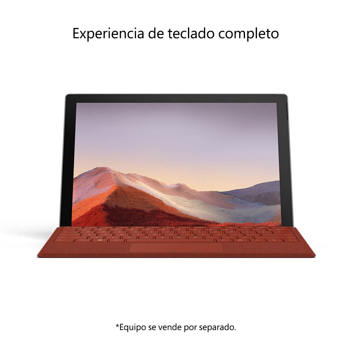 Funda con teclado Surface Pro 7 rojo