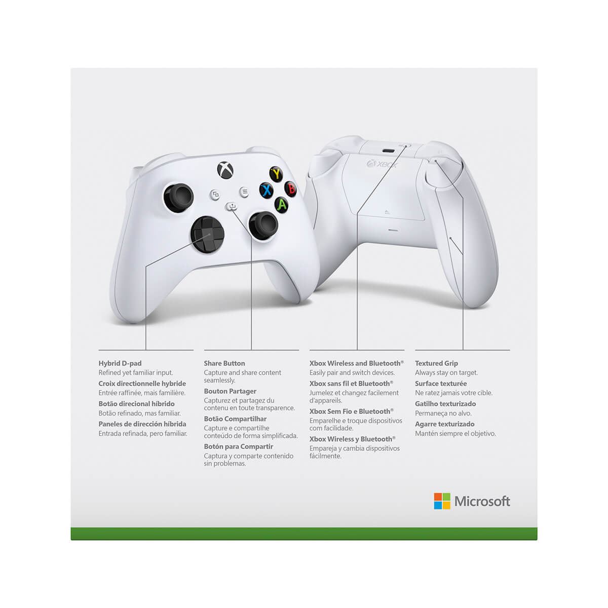 Control Xbox Series X alámbrico blanco