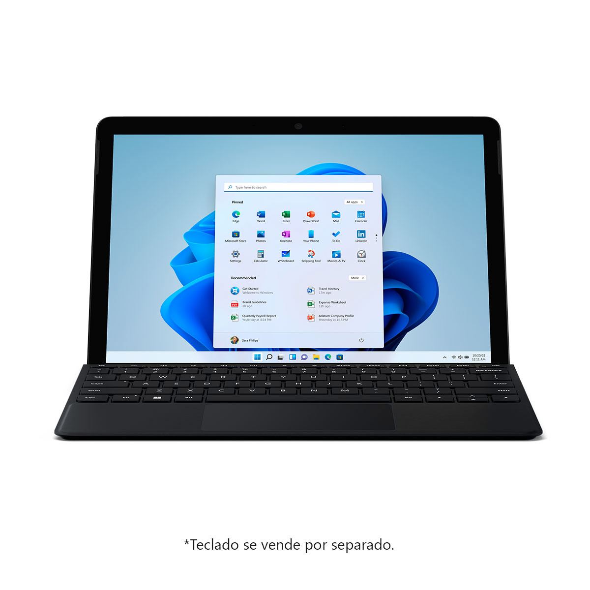 Laptop 2 en 1 Microsoft Surface Go 3 10.5 Intel Pentium 8 Gb Ram 128 Gb Ssd Negro