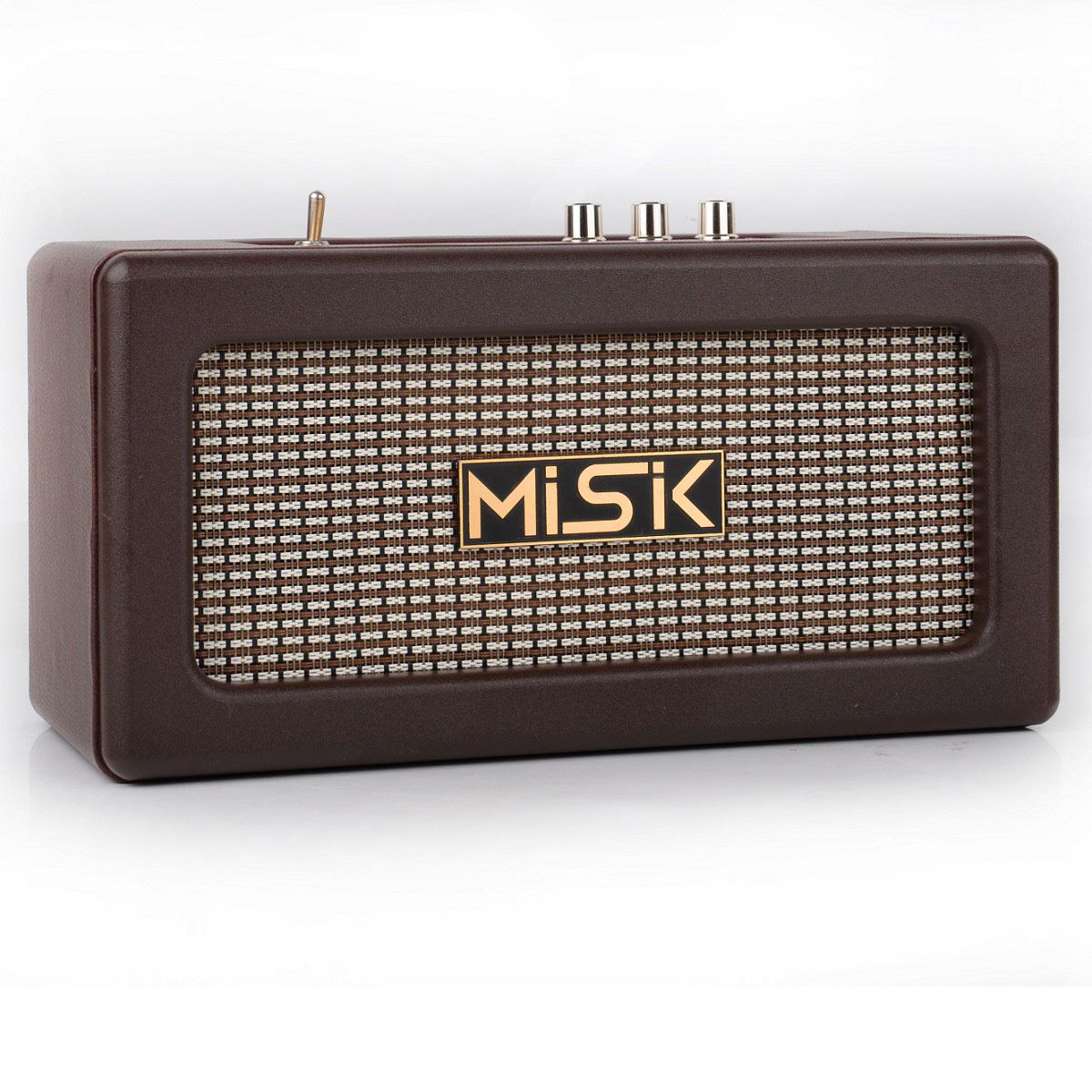 Bocina Misik Vintage con Radio USB y Auxiliar Café