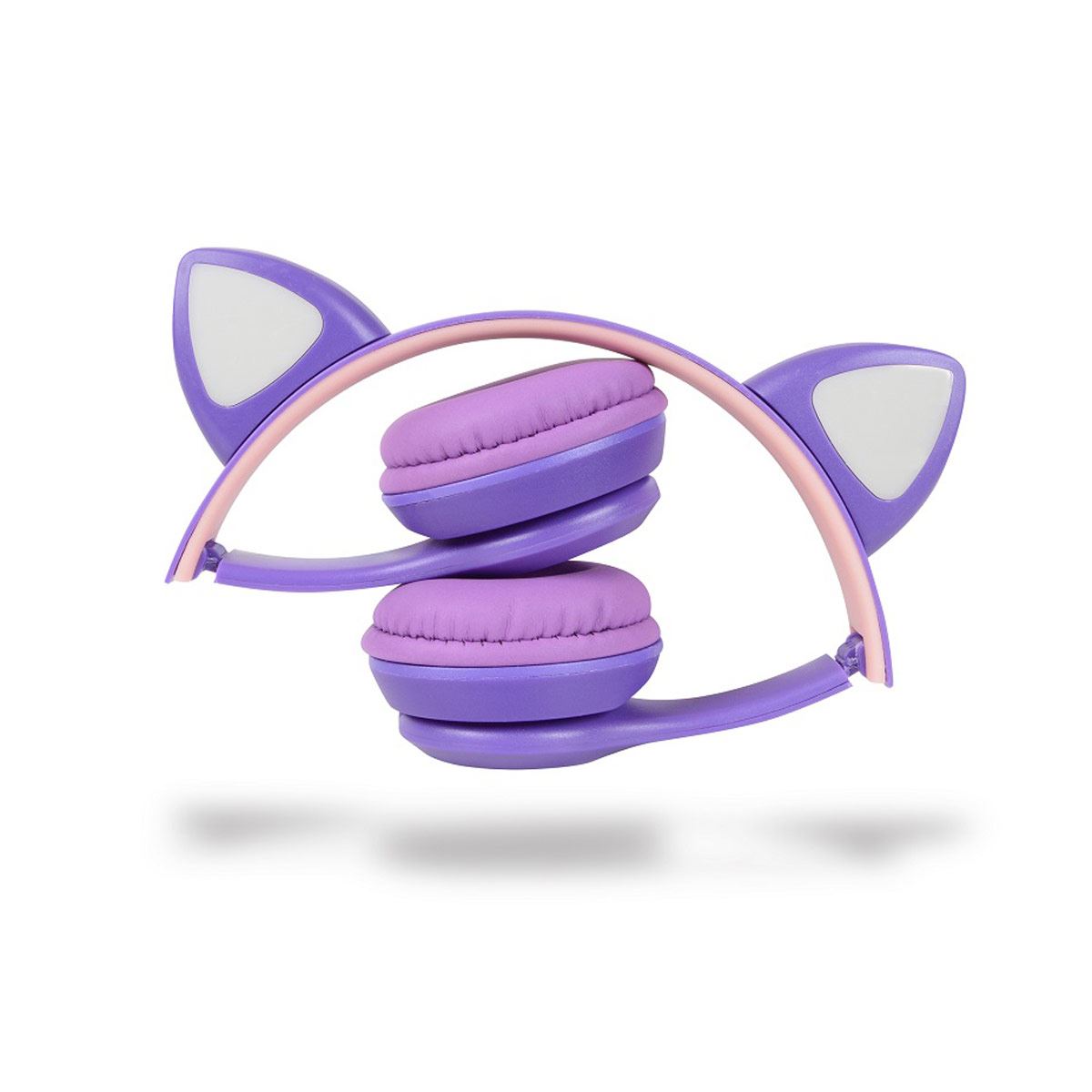 Audífonos Bluetooth Misik Gato Morado
