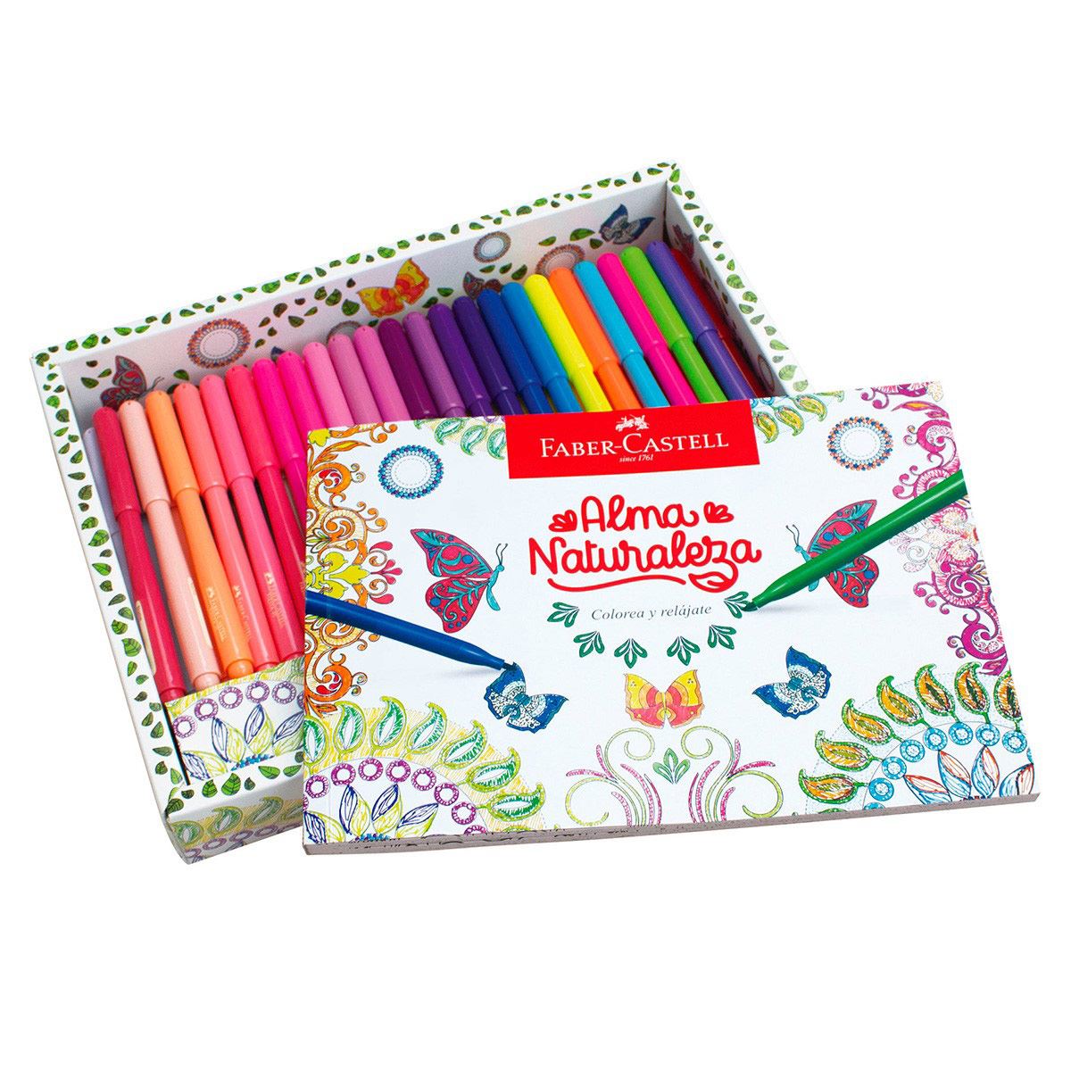 Libro Mandala + 60 Plumones Faber Castell