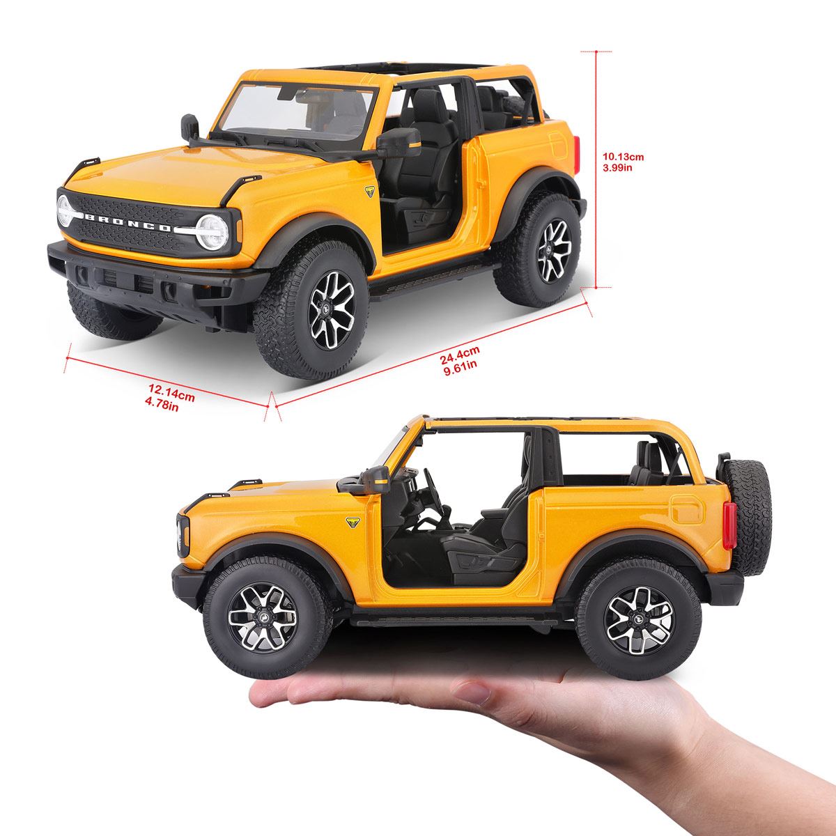 Ford Bronco Badlands escala 1:18