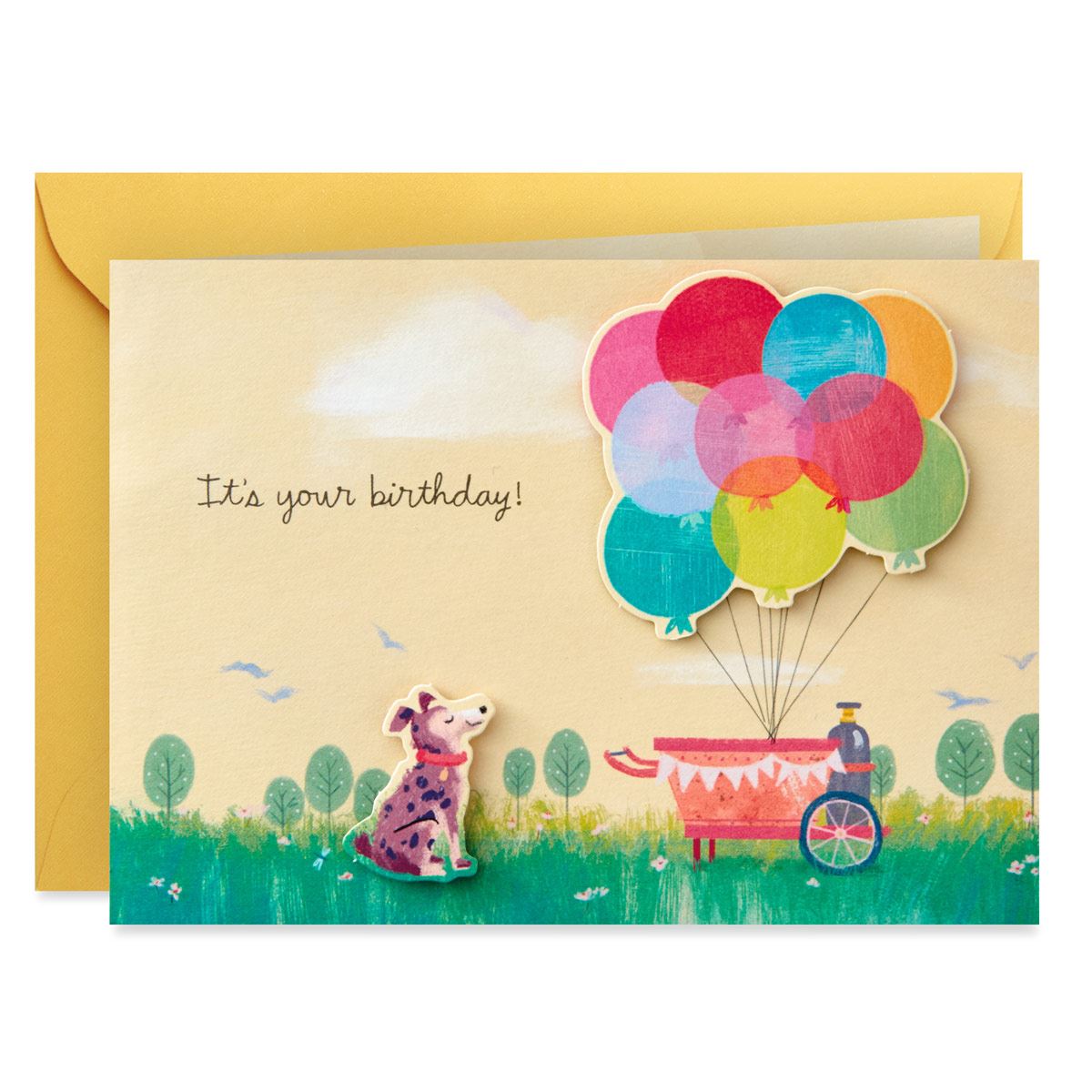 Tarjeta de cumpleaños Pop Up Hallmark - Dejate llevar