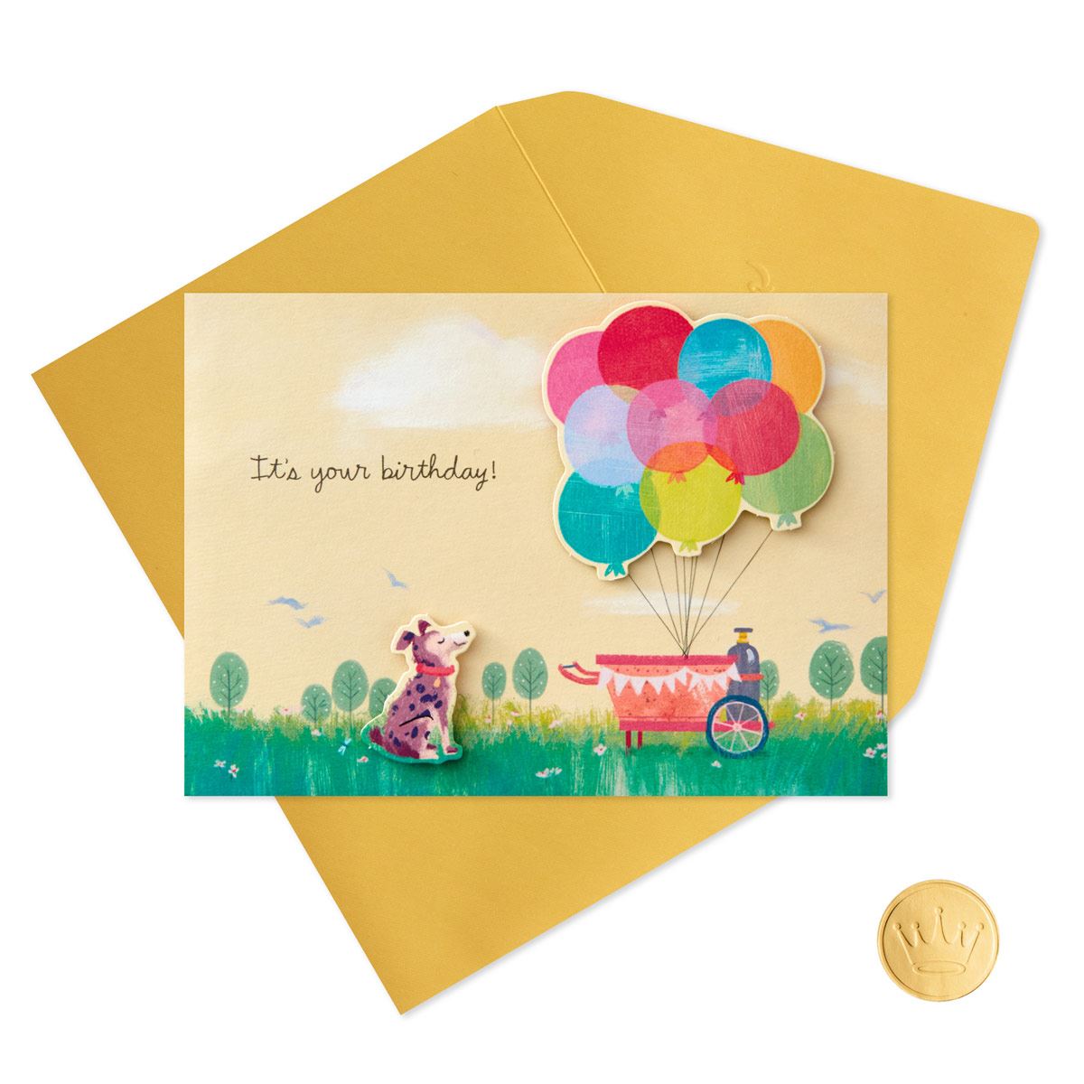 Tarjeta de cumpleaños Pop Up Hallmark - Dejate llevar