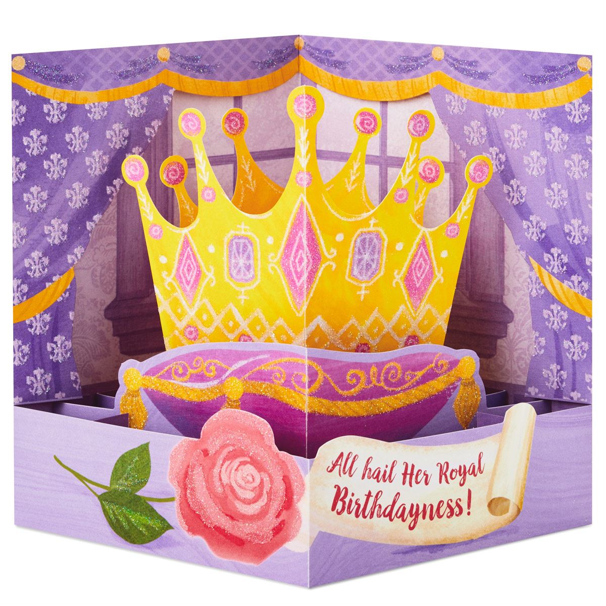 Tarjeta de Cumpleaños Pop Up Hallmark - Su Majestad Cumpleañera Pop Up