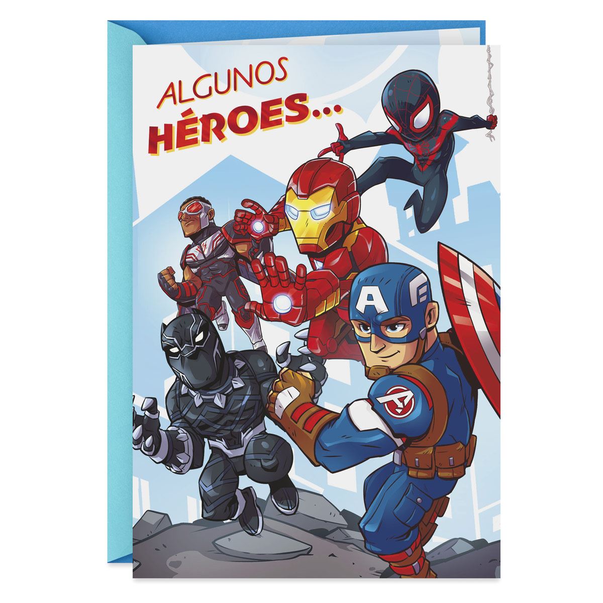 Tarjeta Hallmark Cumpleaños Super héroes Niño 299Bih17