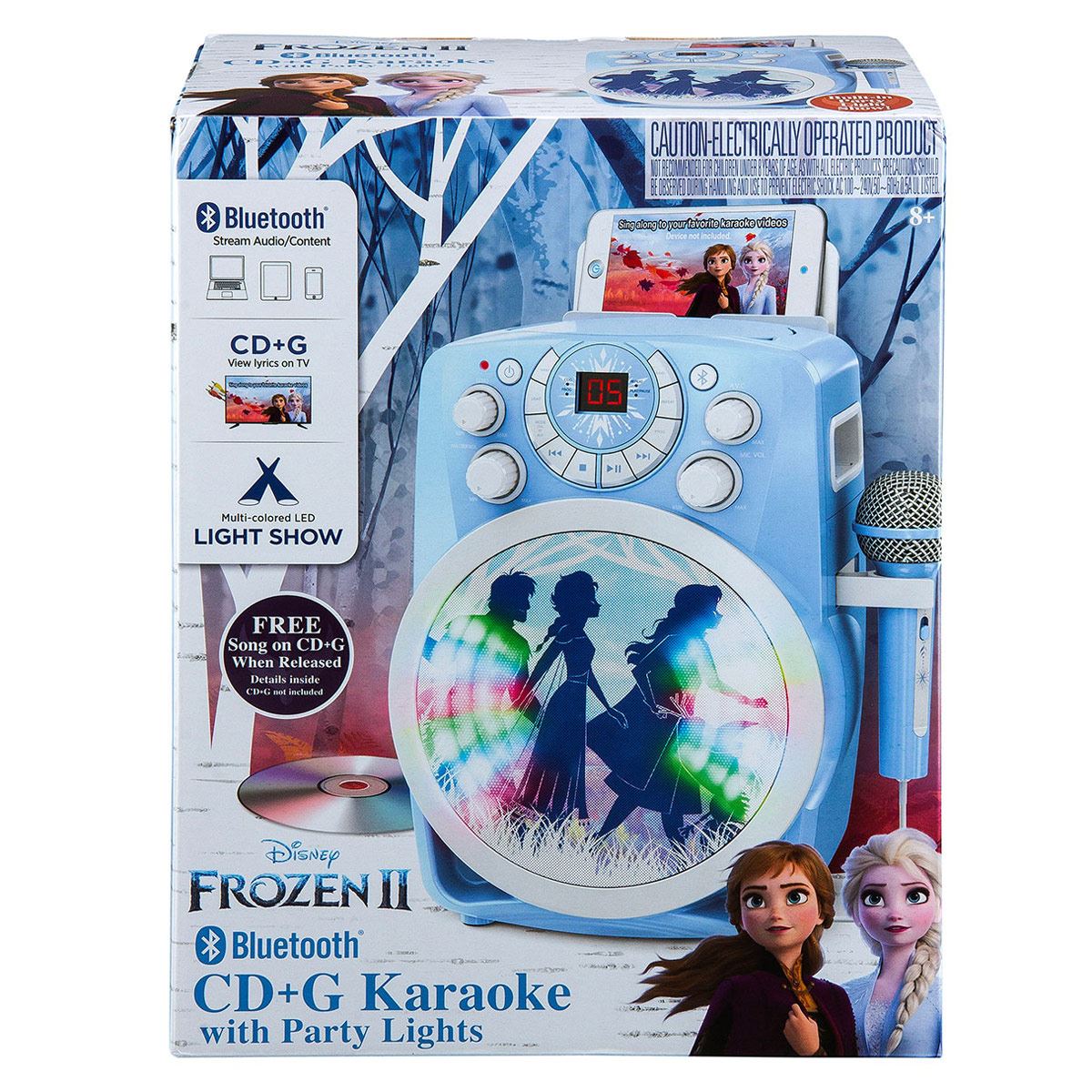 Karaoke Con Luz Azul Disney Frozen II