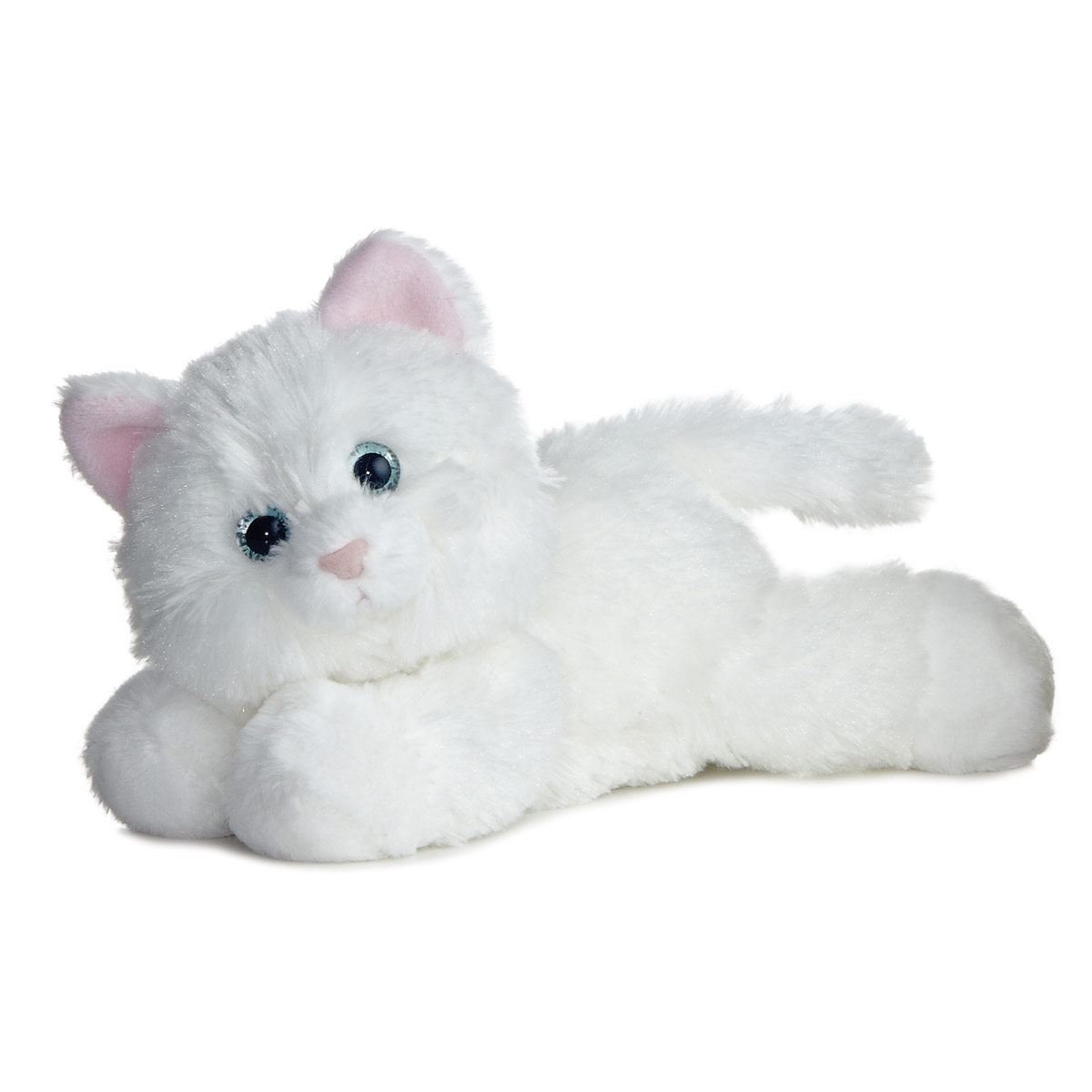 Мягкая игрушка котик белый