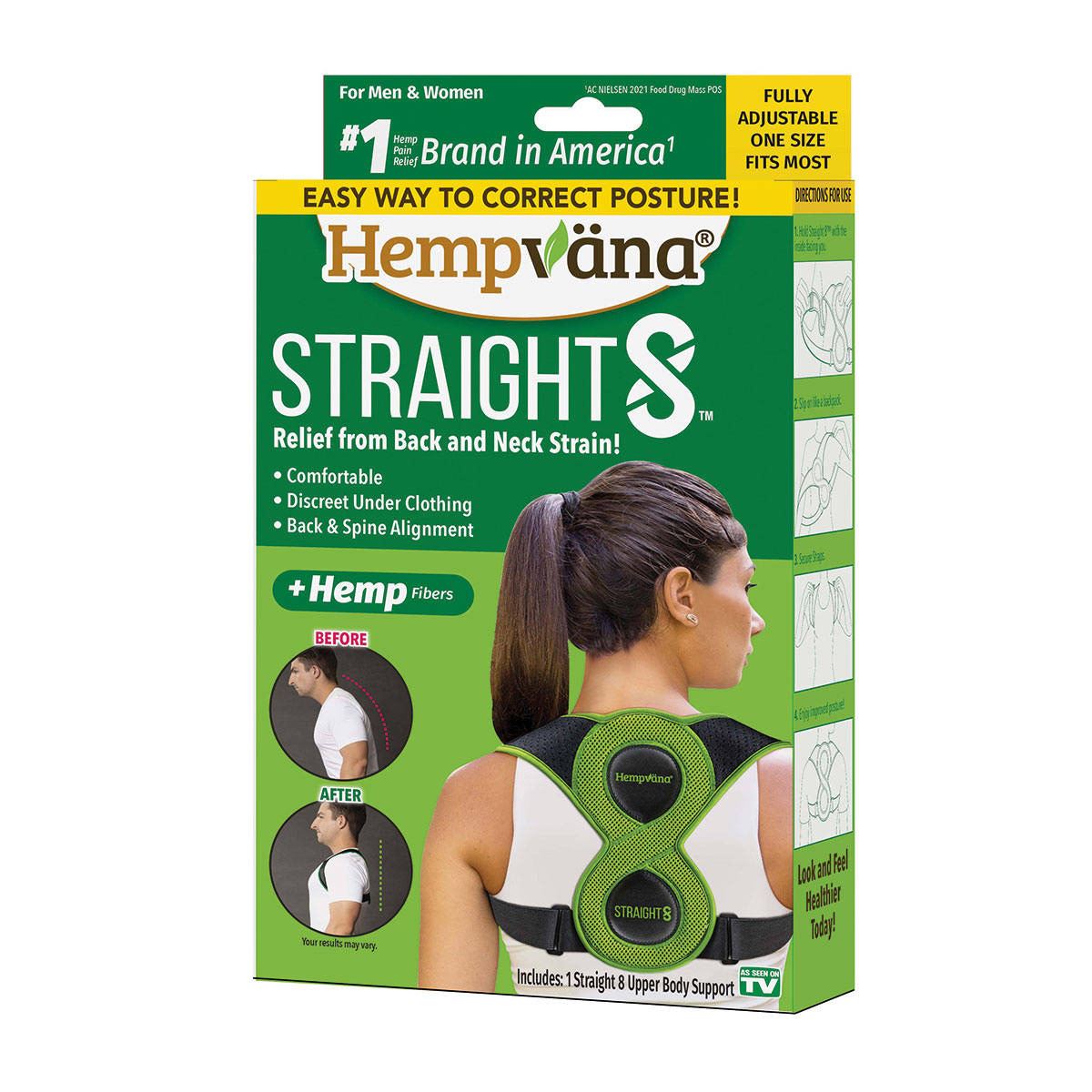 Hempvana Straight 8-Soporte Postura