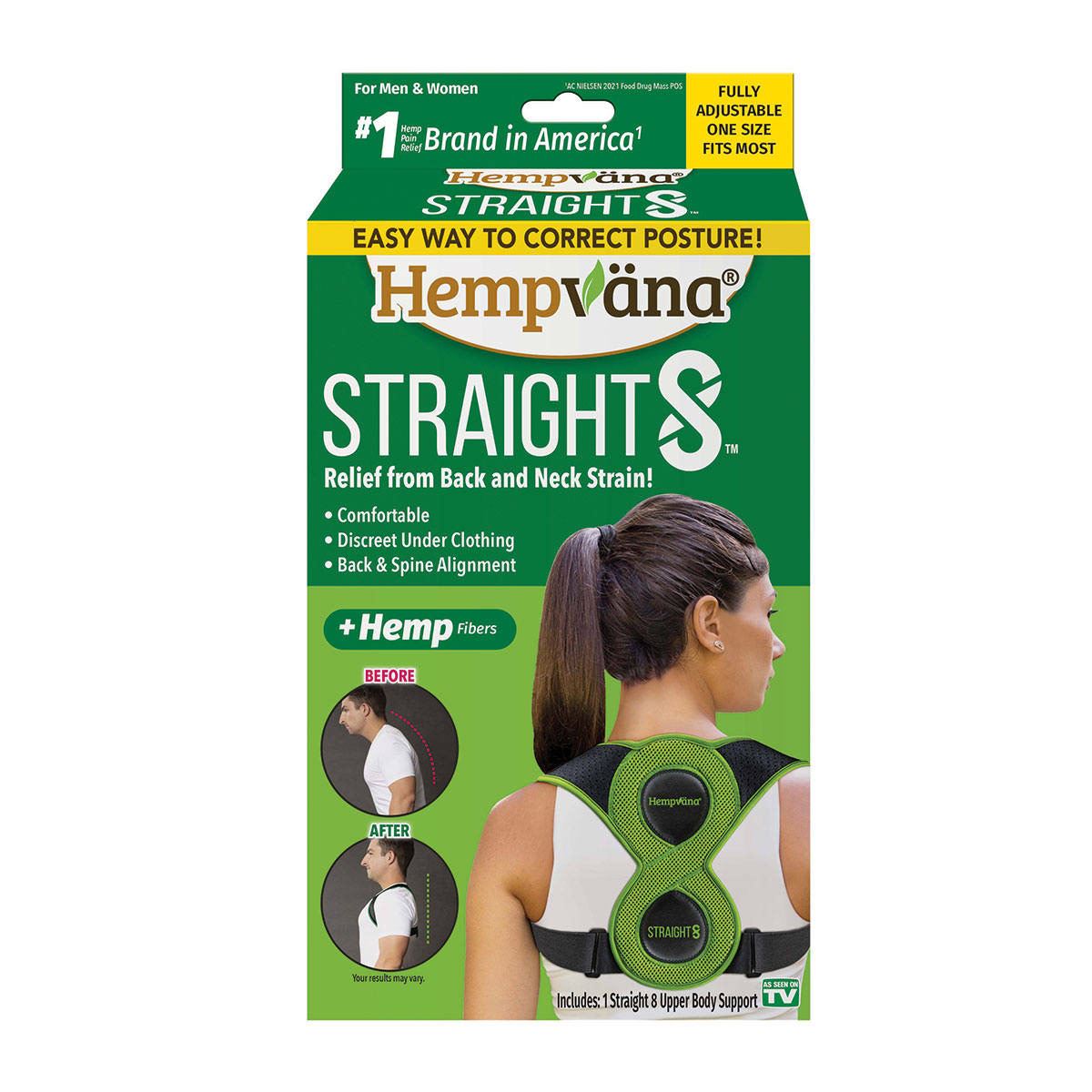 Hempvana Straight 8-Soporte Postura