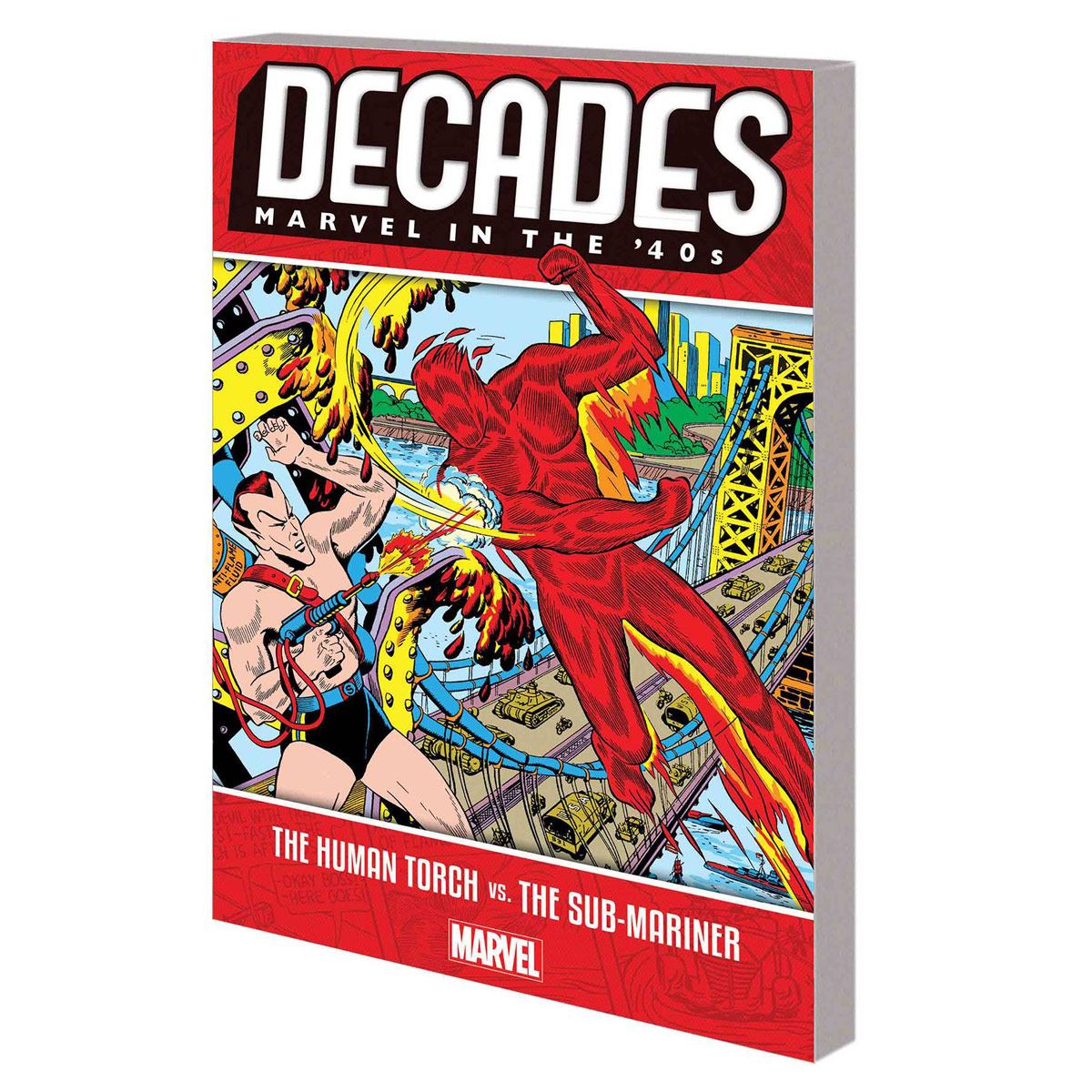 Comic Decades Marvel In The 40´s The Human Torch Vs The Submariner
