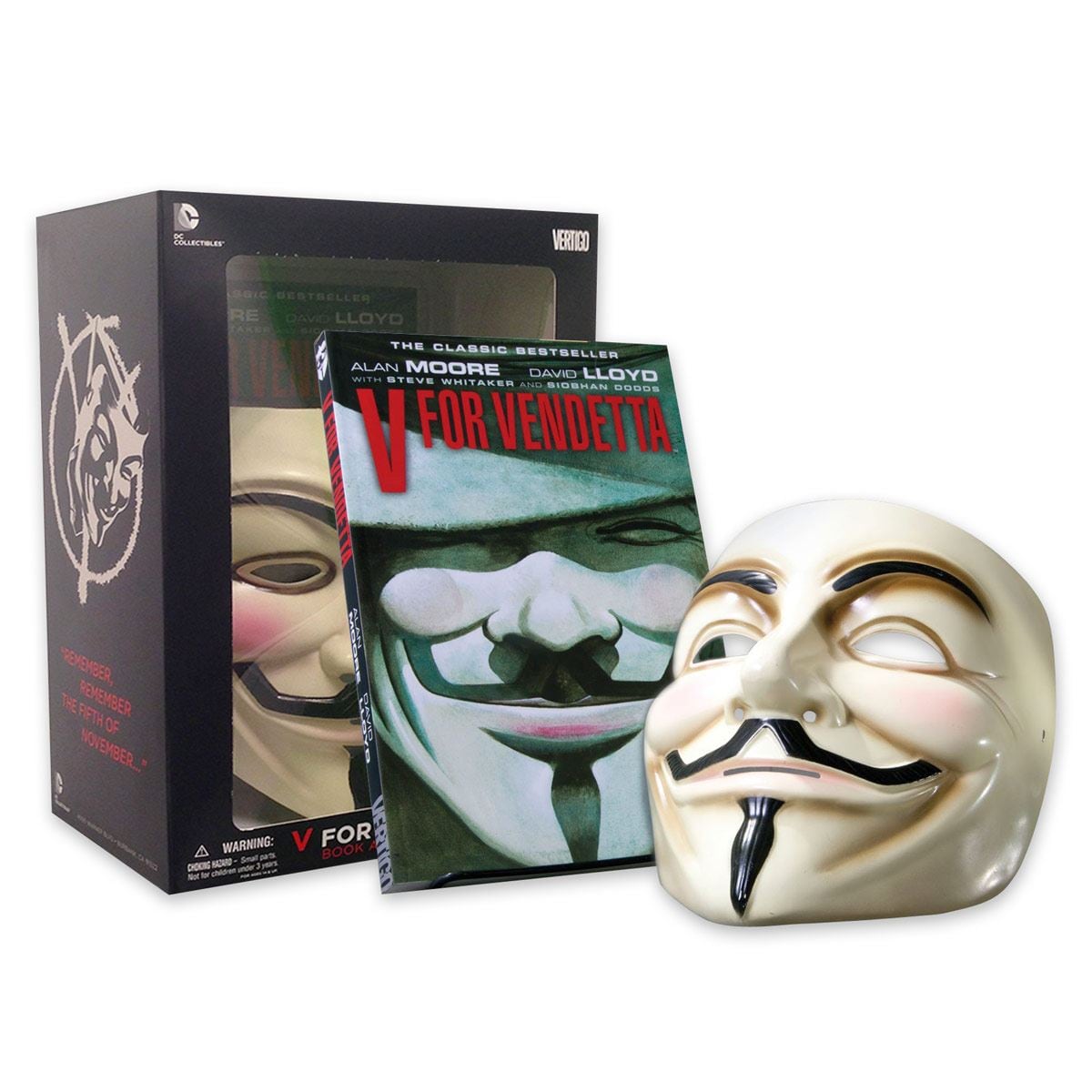 V For Vendetta Deluxe Collector Set Book And Mask Set
