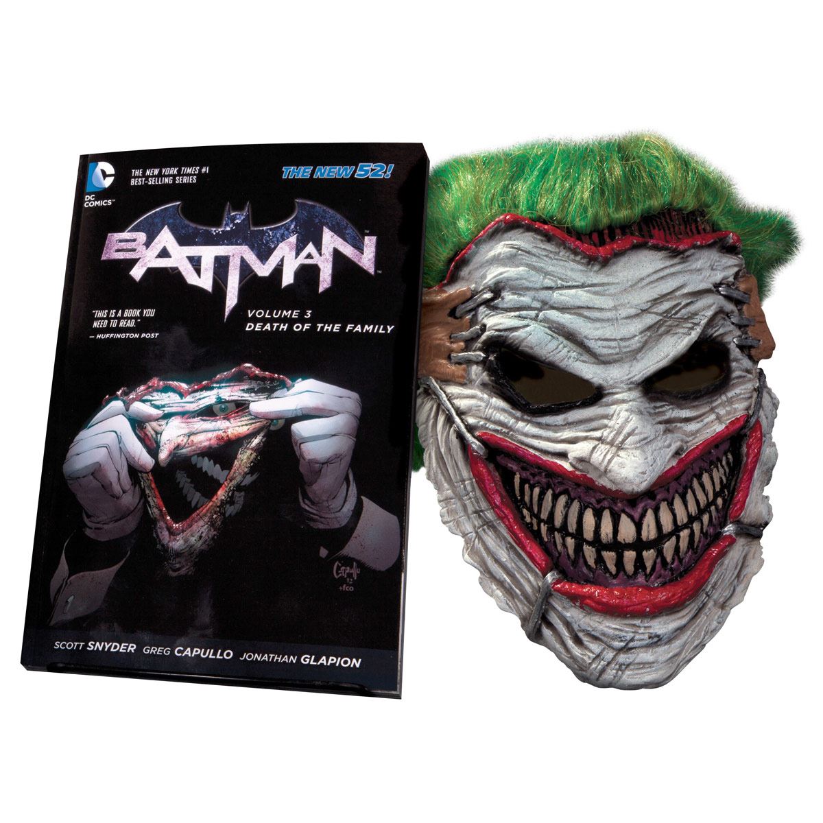 Batman: Death of the Family Mask and Book Set
