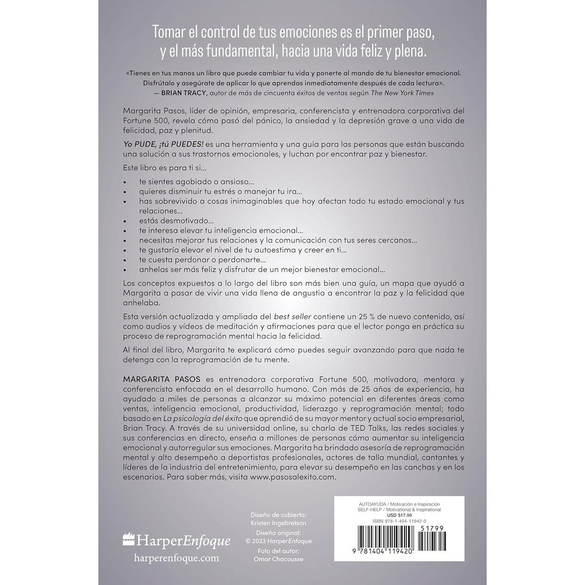Yo Pude ¡Tú Puedes! Cómo tomar el control de tu bienestar emocional y convertirte en una persona imparable