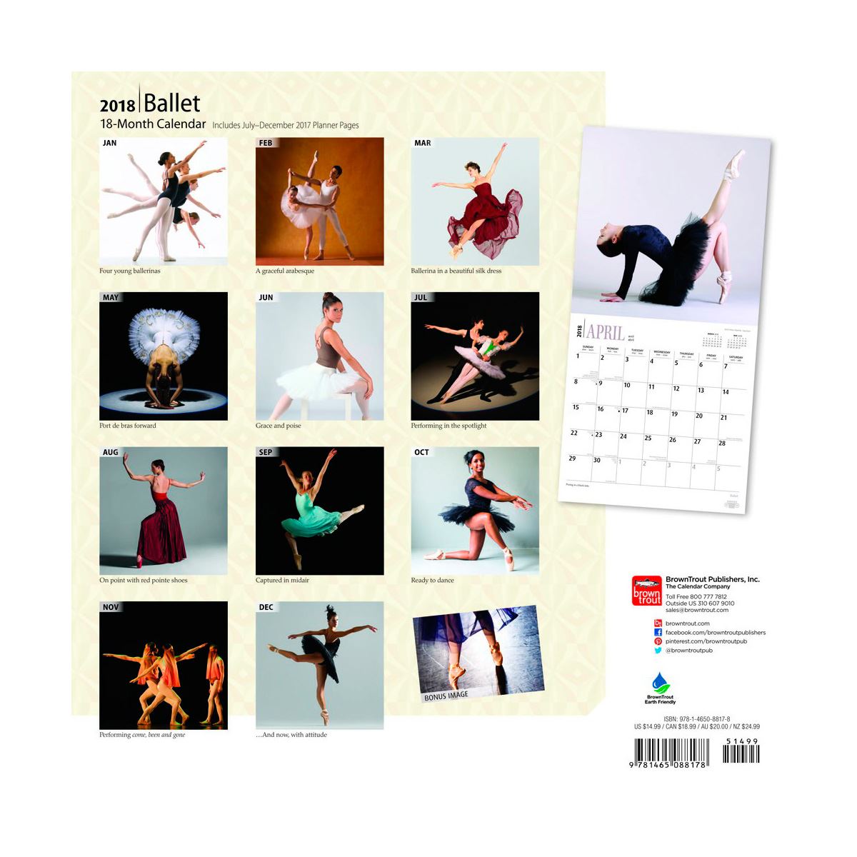 Calendario 2018 ballet square