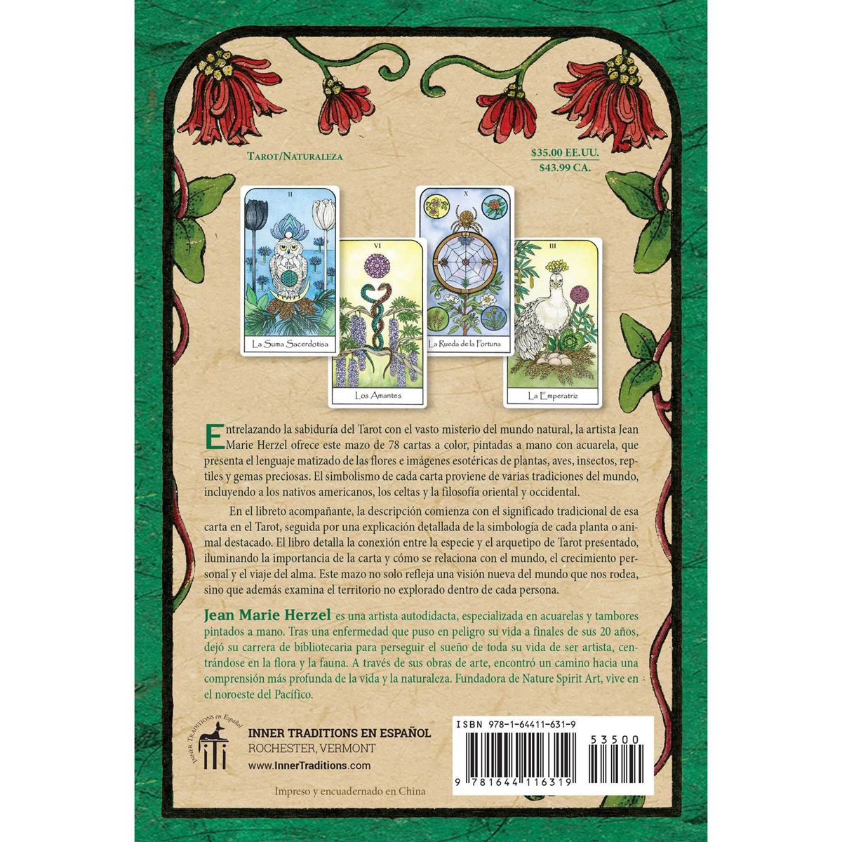Tarot de los espíritus de la naturaleza. Un mazo de 78 cartas y un libro para el viaje del alma (Libro y cartas)