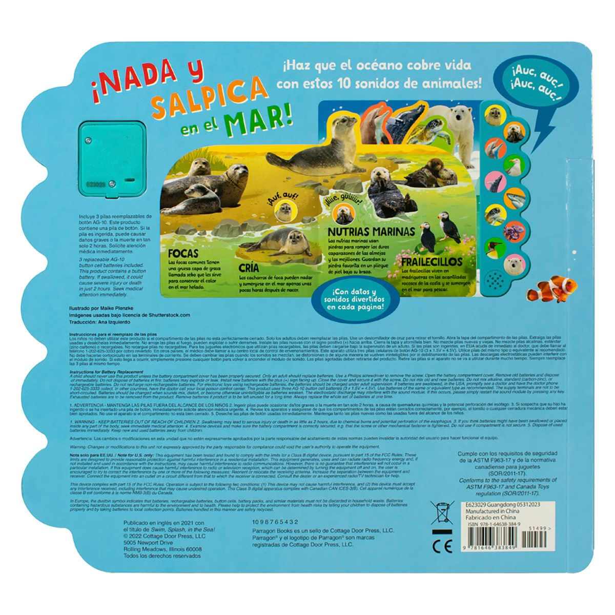 Nada y salpica en el Mar